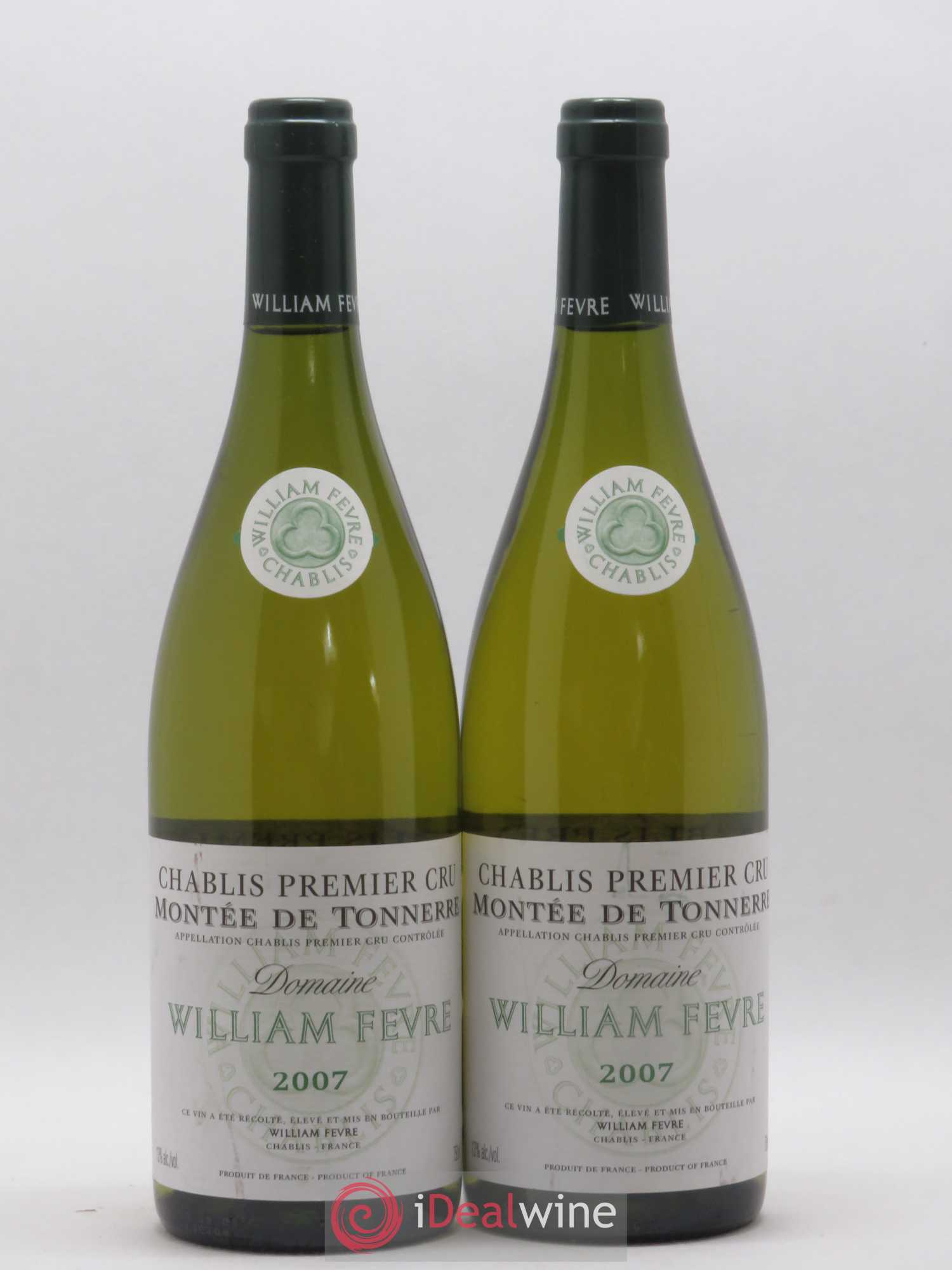 Chablis 1er Cru Montée de Tonnerre William Fèvre 2007 - Lot de 2 bouteilles - 0