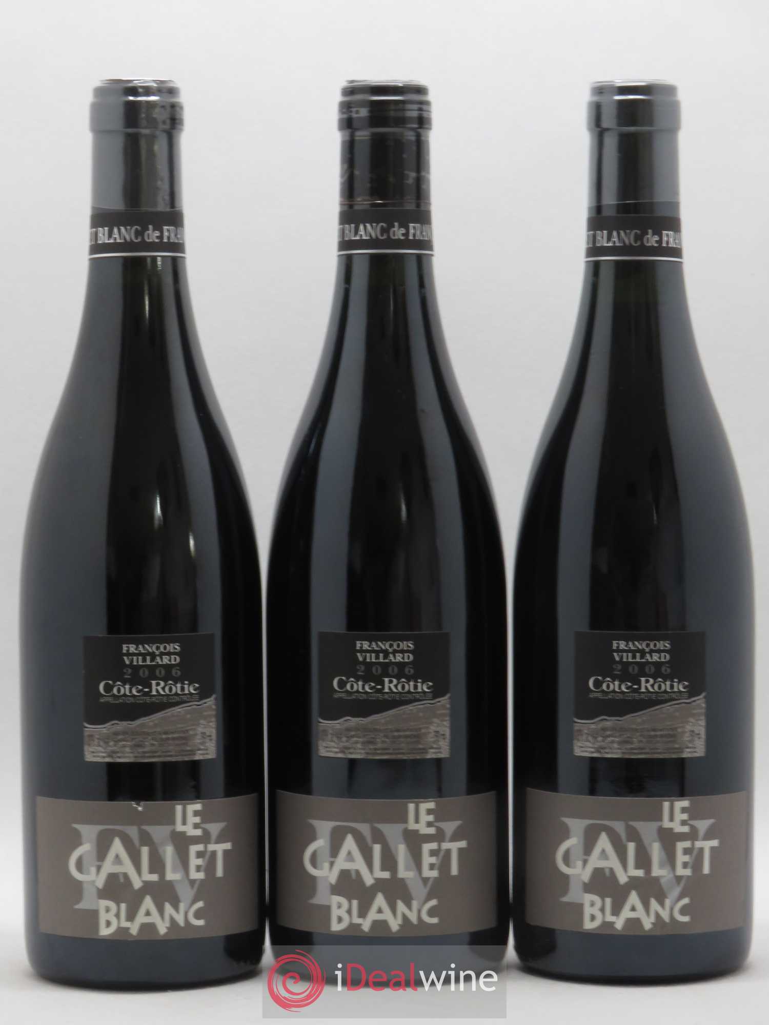 Côte-Rôtie Le Gallet Blanc François Villard 2006 - Lot de 3 bouteilles - 0