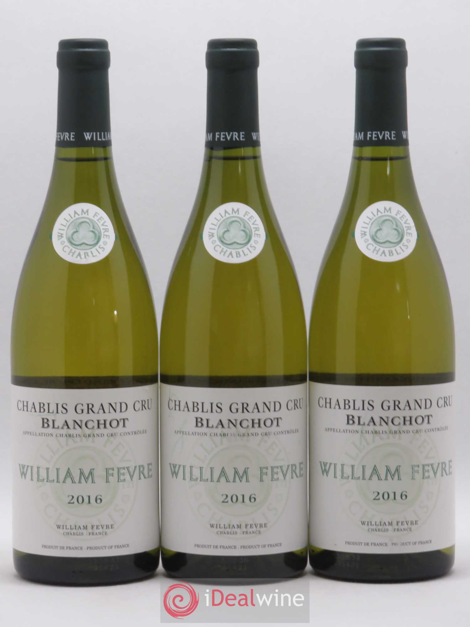 Chablis Grand Cru Blanchot William Fèvre 2016 - Posten von 3 Flaschen - 0