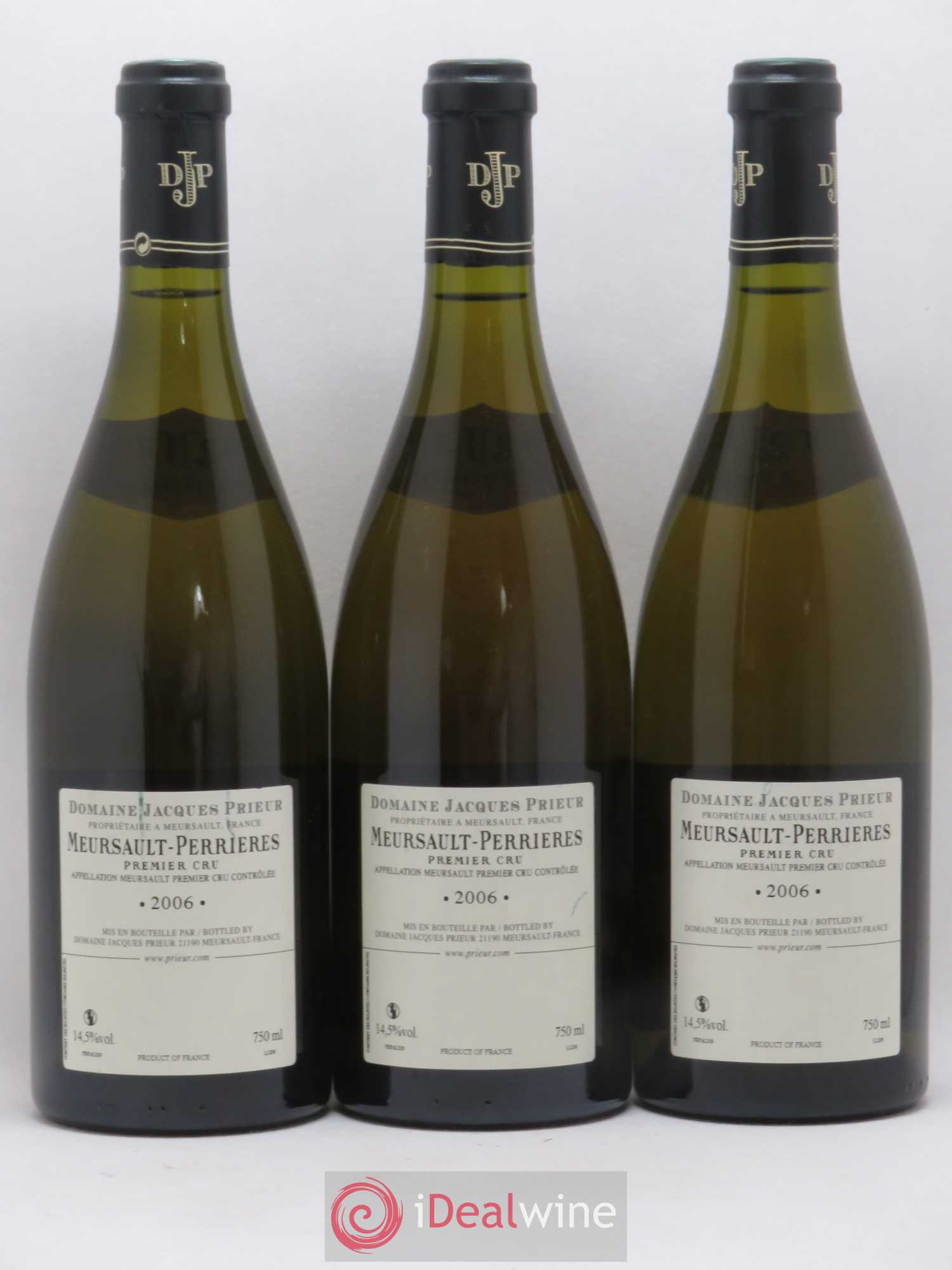 Meursault 1er Cru Perrières Jacques Prieur (Domaine) 2006 - Lot de 3 bouteilles - 1