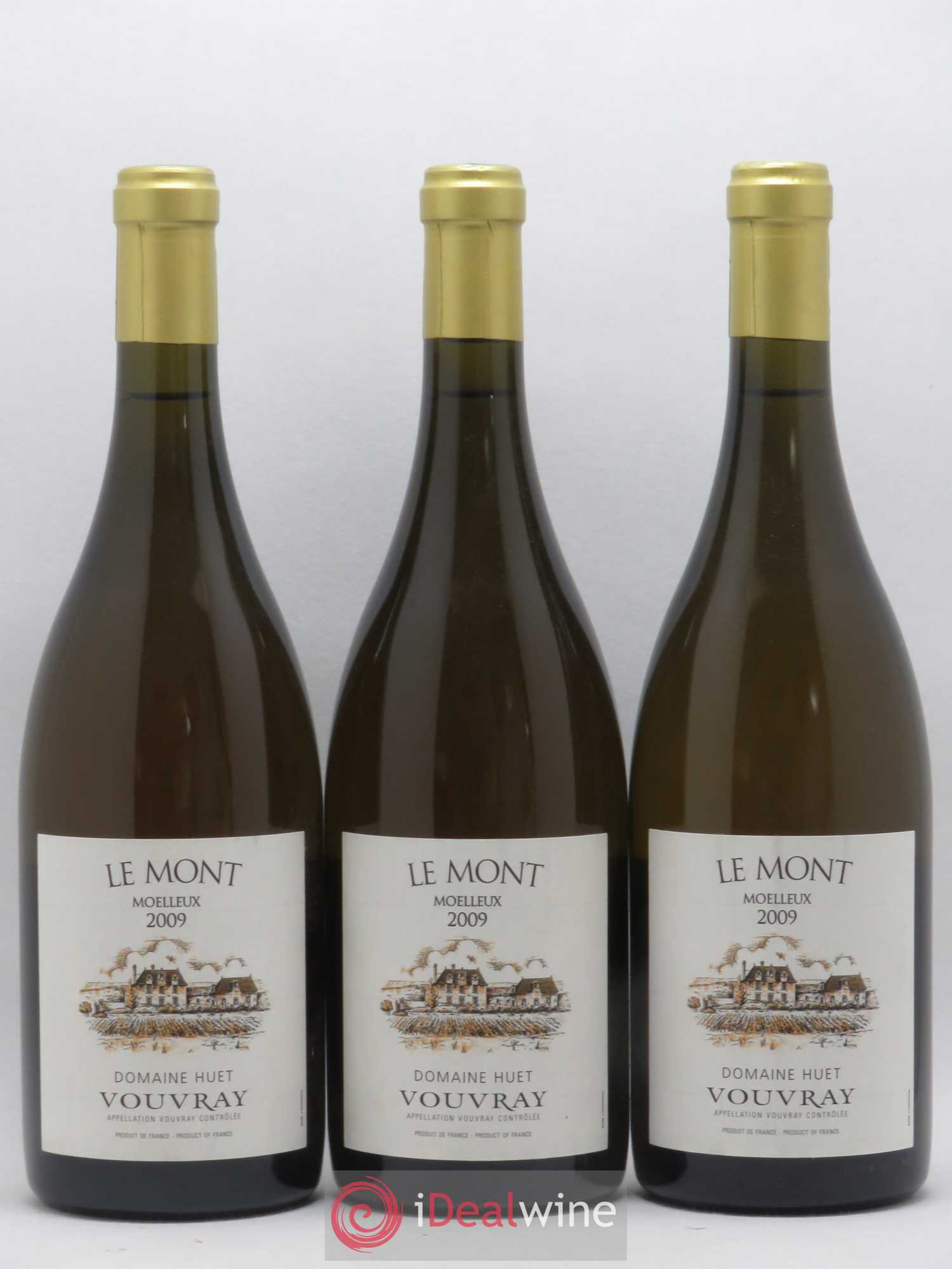 Vouvray Le Mont Moelleux Domaine Huet 2009 - Lotto di 3 bottiglie - 0