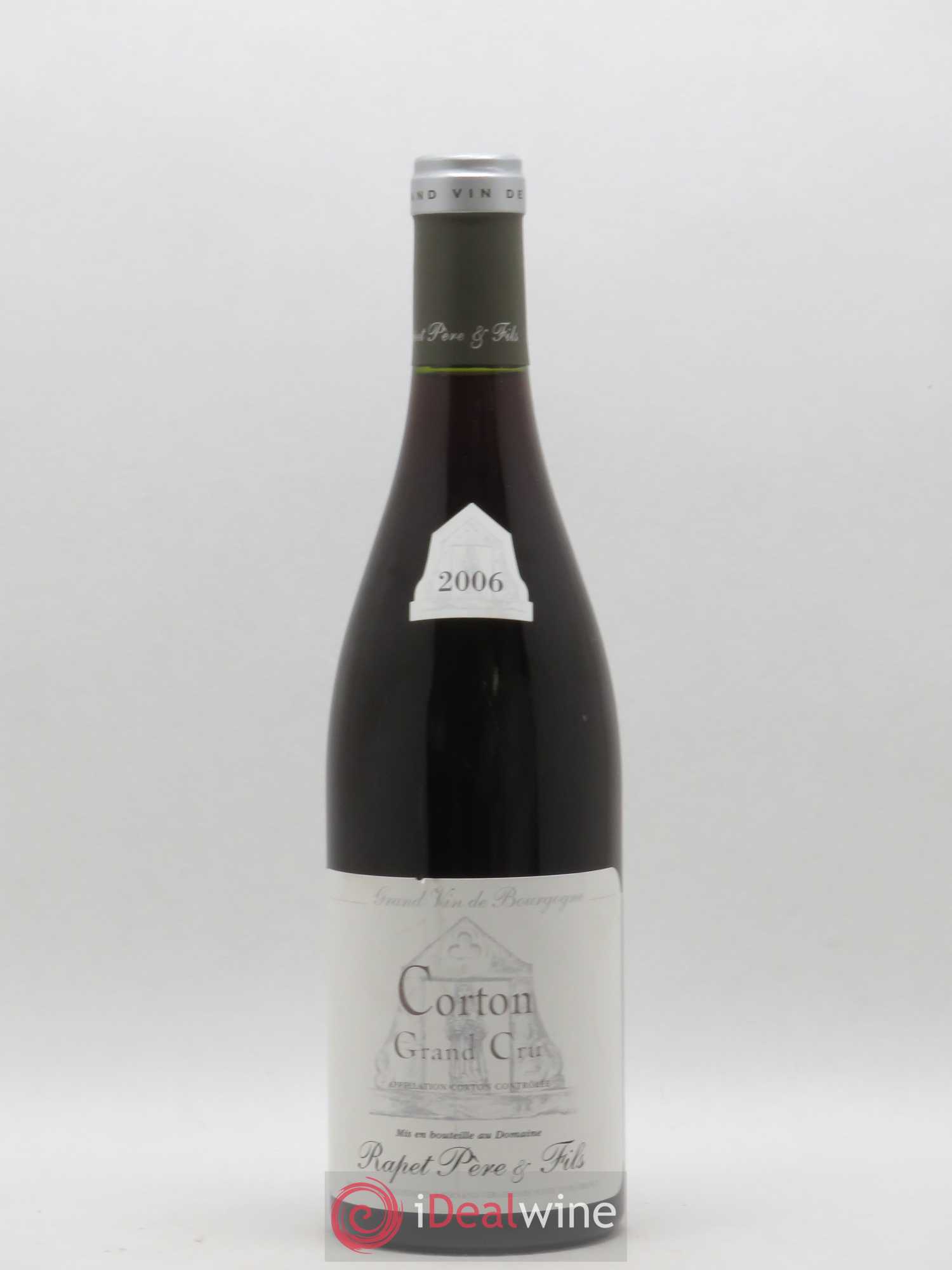 Corton Grand Cru Domaine Rapet 2006 - Lot de 1 bouteille - 0