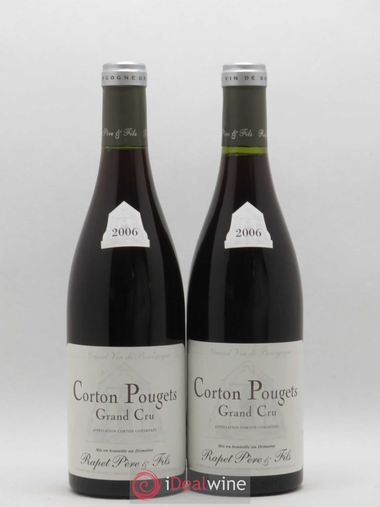 Corton Grand Cru Pougets Rapet Père & Fils 2006 - Lot de 2 bouteilles - 0