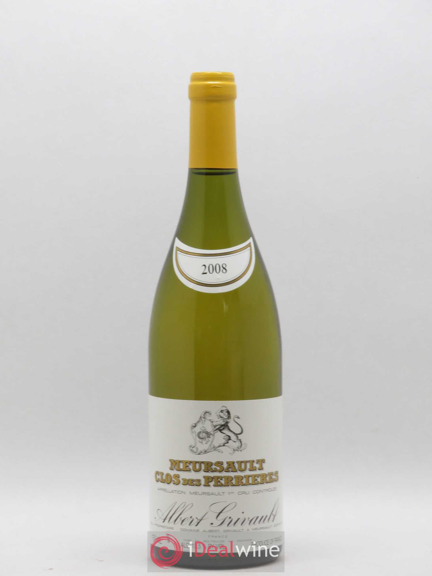 Meursault 1er Cru Clos des Perrières Monopole Albert Grivault 2008 - Lot de 1 bouteille - 0
