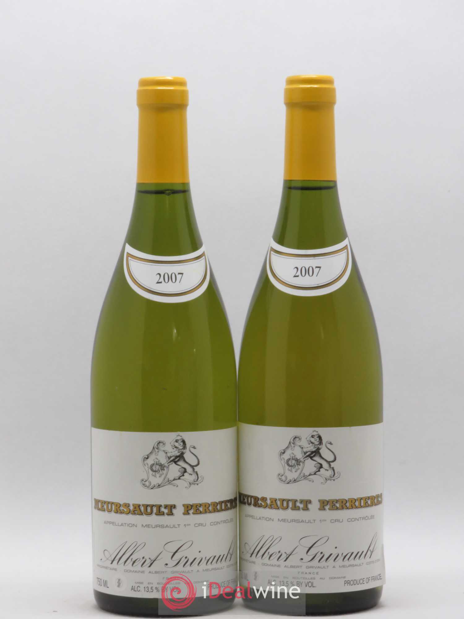 Meursault 1er Cru Perrières Albert Grivault 2007 - Lot de 2 bouteilles - 0