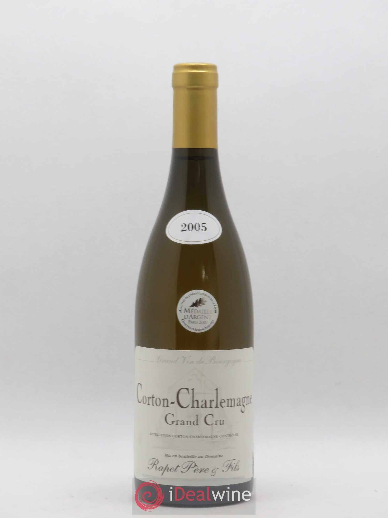 Corton-Charlemagne Grand Cru Rapet Père & Fils 2005 - Lot de 1 bouteille - 0