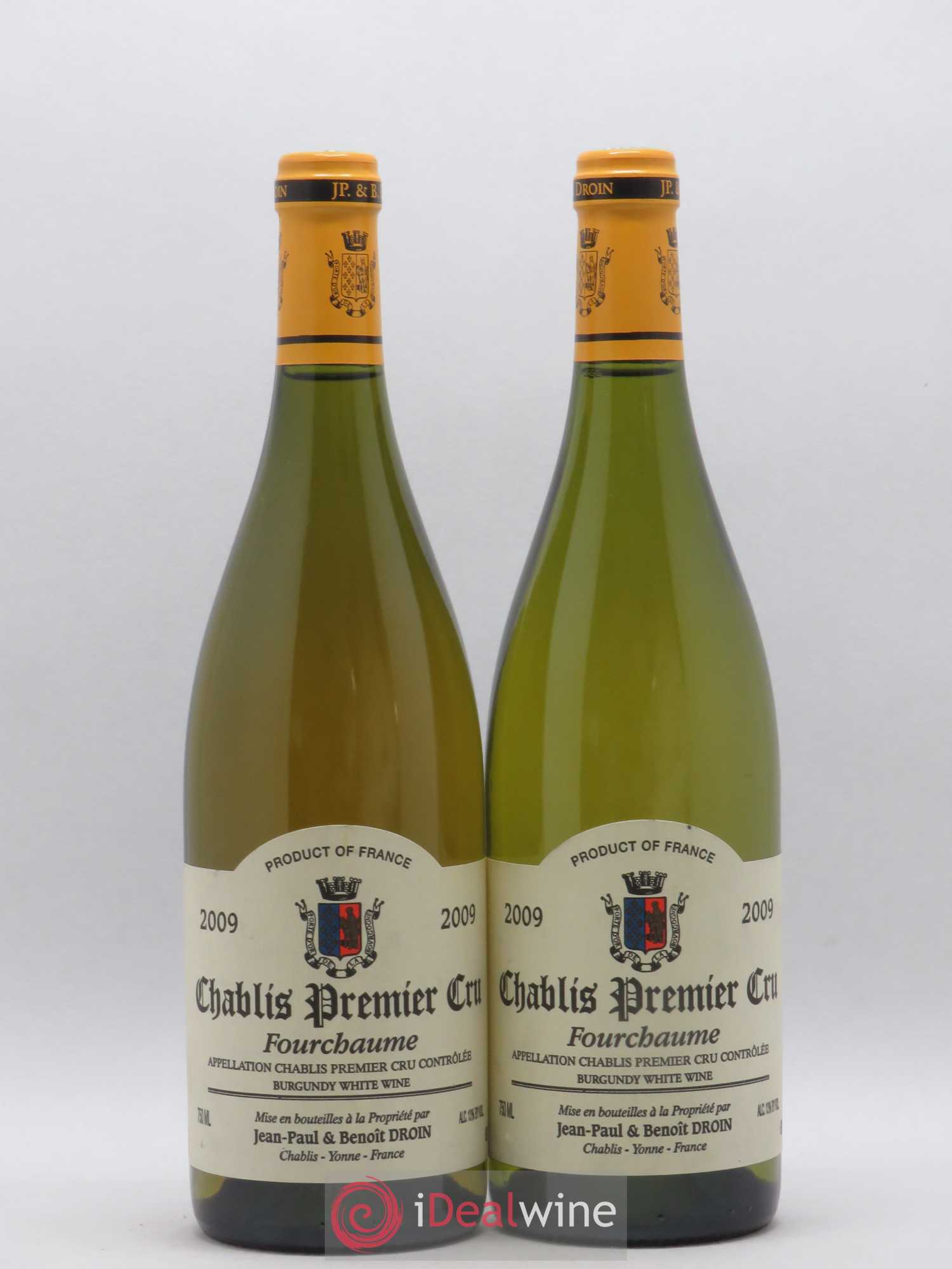Chablis 1er Cru Fourchaume Jean-Paul & Benoît Droin (Domaine) 2009 - Lot de 2 bouteilles - 0