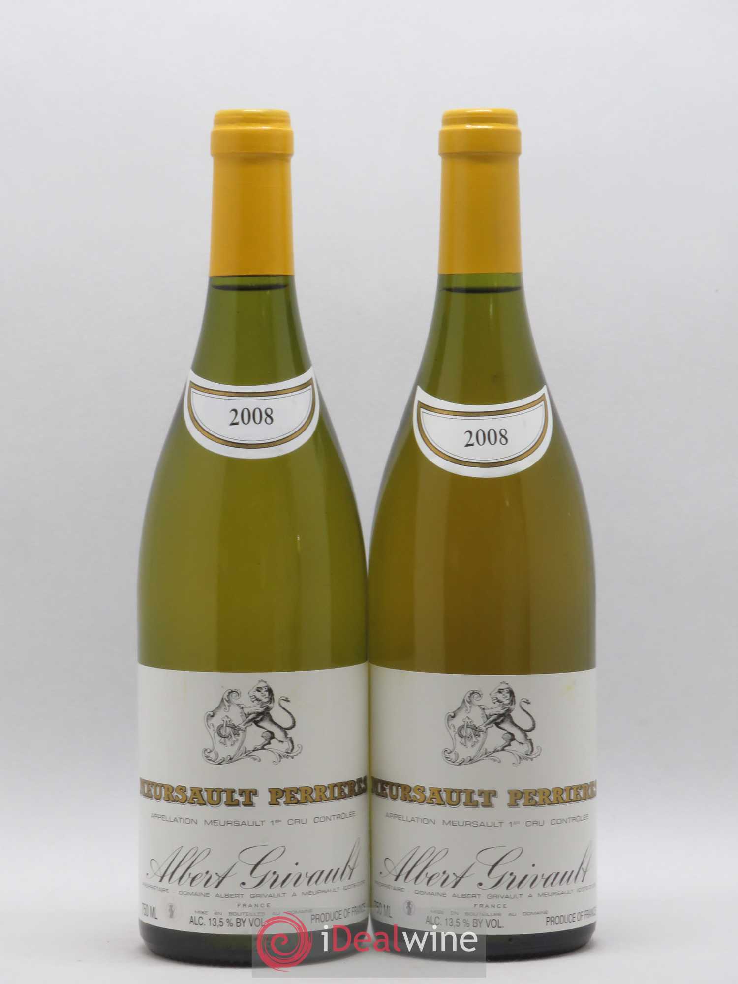 Meursault 1er Cru Perrières Albert Grivault 2008 - Lot de 2 bouteilles - 0