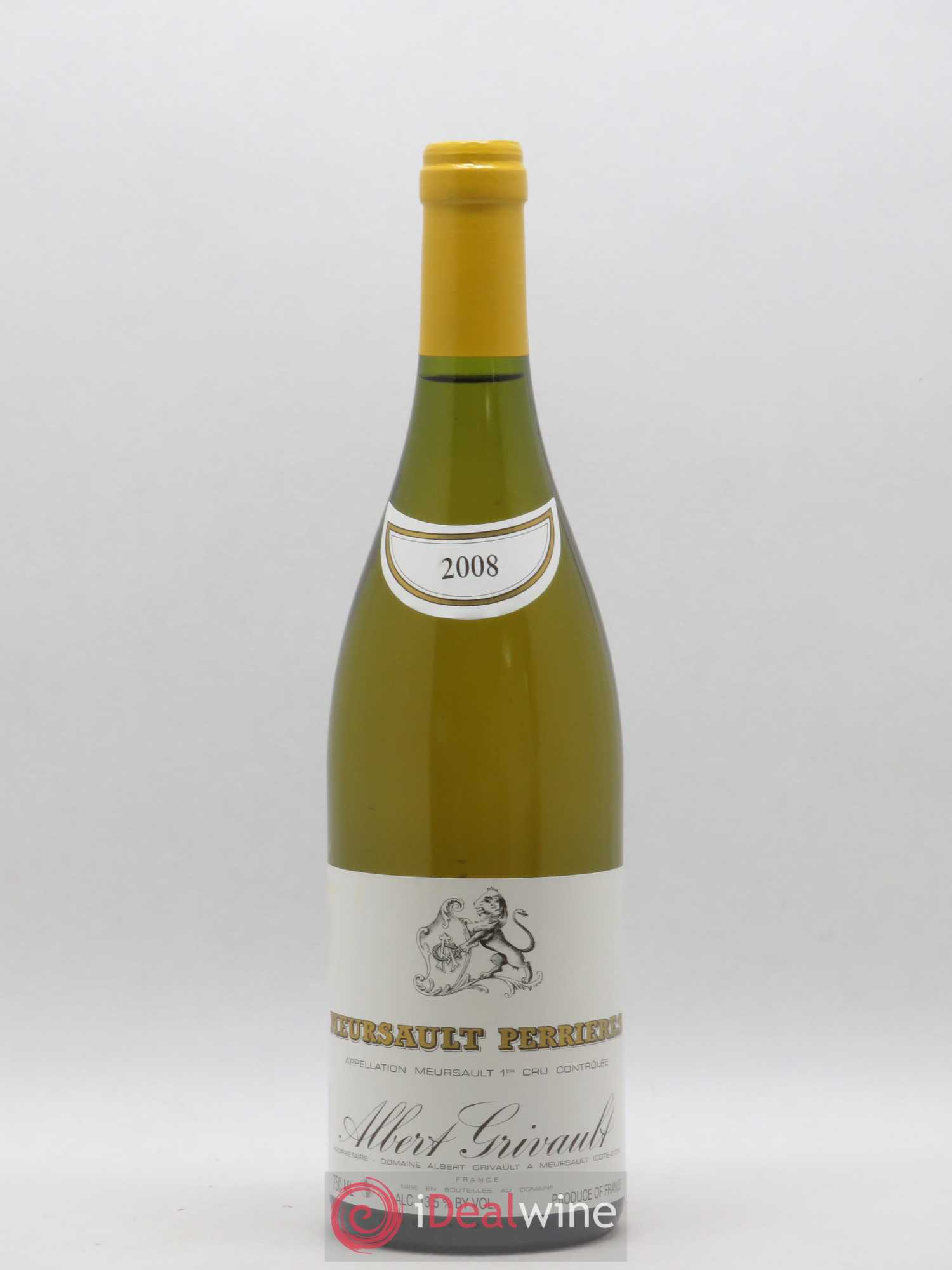 Meursault 1er Cru Perrières Albert Grivault 2008 - Lot de 1 bouteille - 0