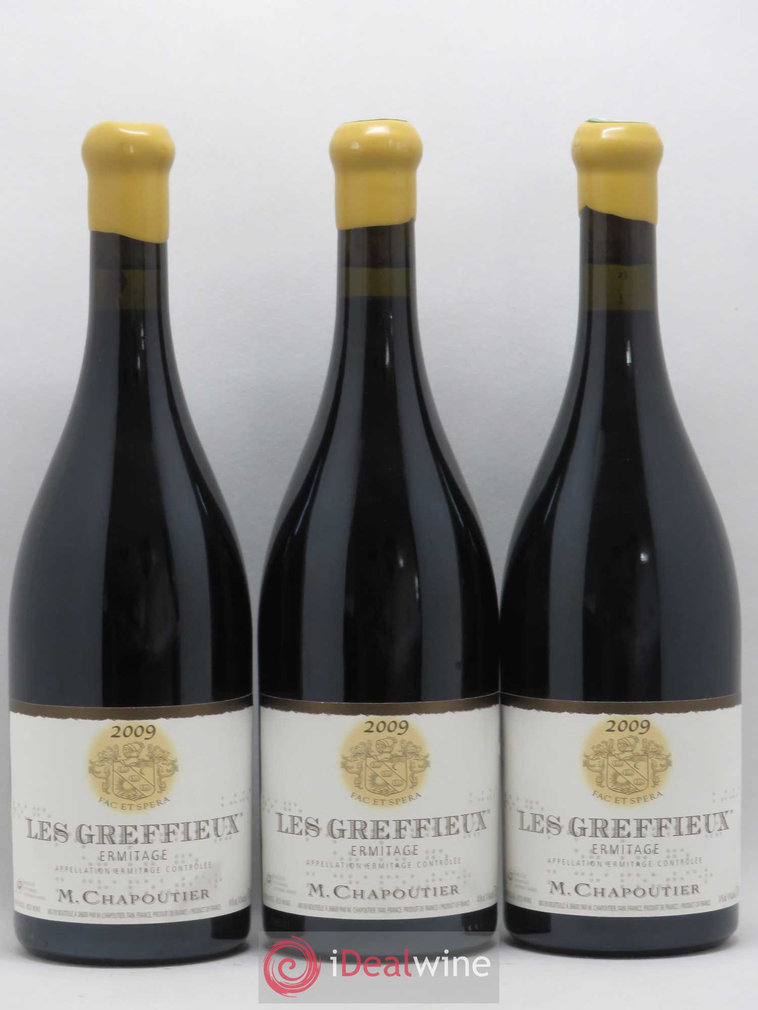 Hermitage Ermitage Les Greffieux Chapoutier 2009 - Lot de 3 bouteilles - 0