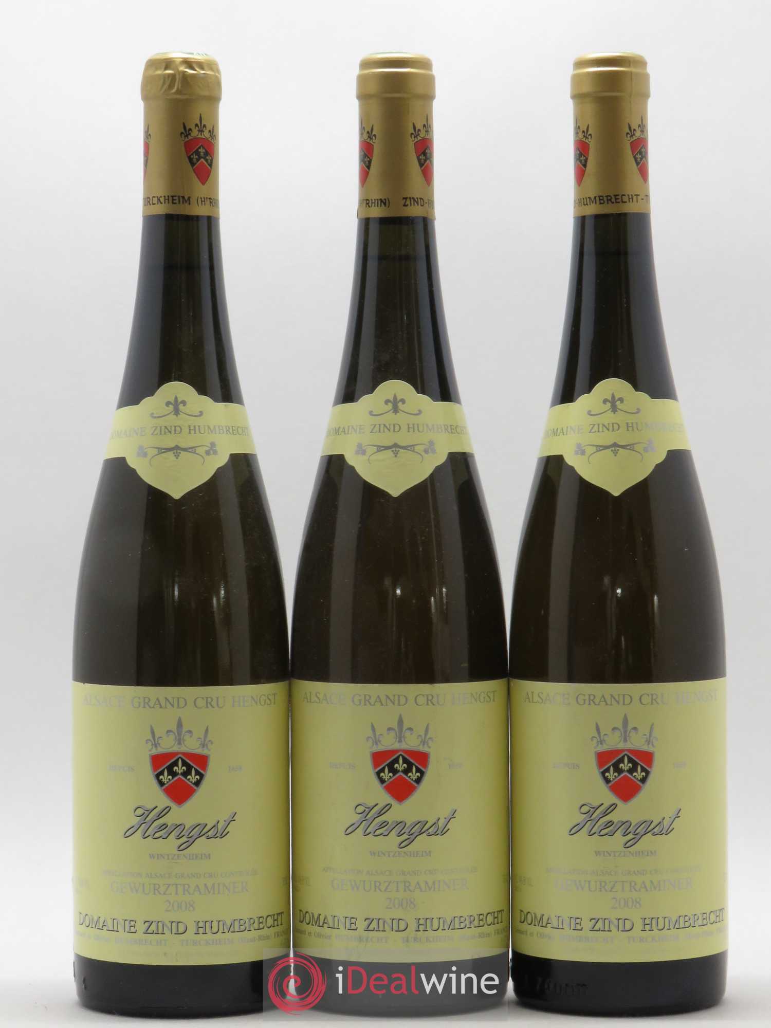Gewurztraminer Grand Cru Hengst Domaine Zind Humbrecht 2008 - Lot of 3 bottles - 0