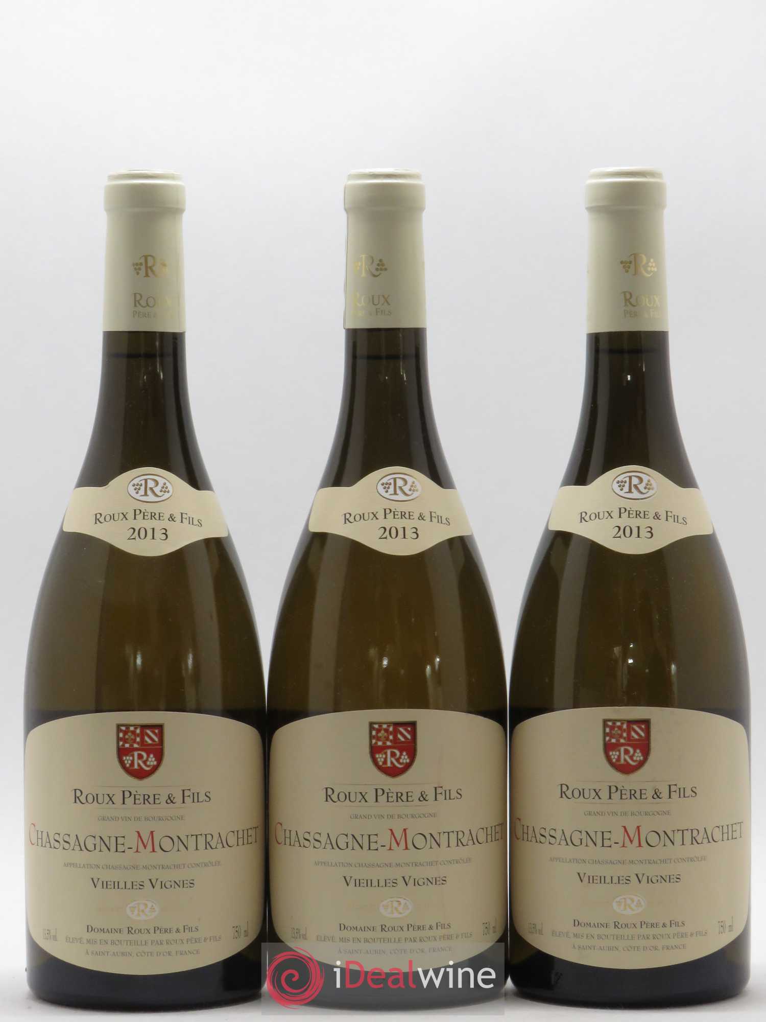 Chassagne-Montrachet Vieilles Vignes Roux Père et Fils 2013 - Lot de 3 bouteilles - 0