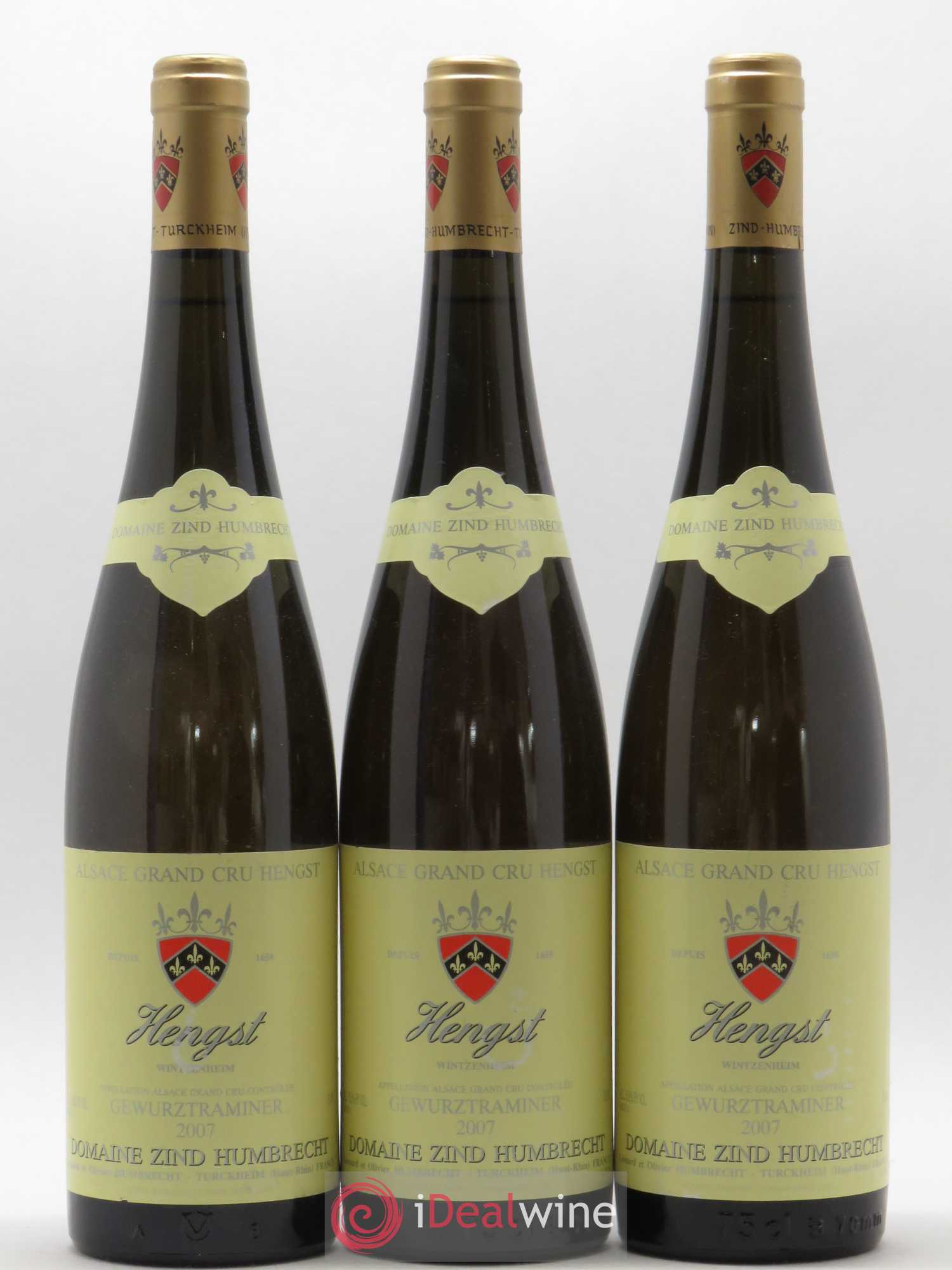 Gewurztraminer Grand Cru Hengst Domaine Zind Humbrecht 2007 - Lot of 3 bottles - 0
