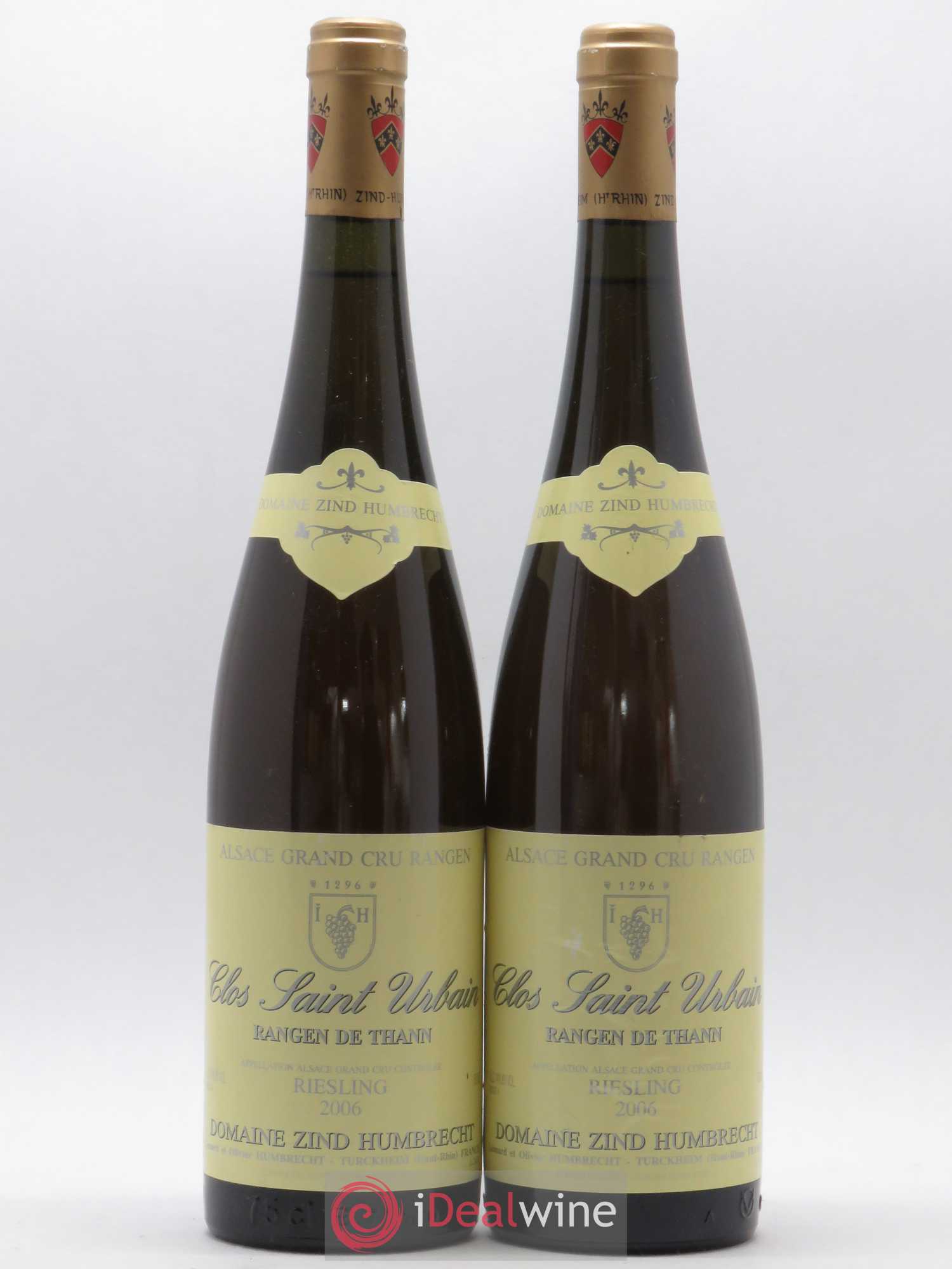 Alsace Riesling Grand Cru Rangen de Thann Clos Saint Urbain Zind-Humbrecht (Domaine) 2006 - Lot de 2 bouteilles - 0