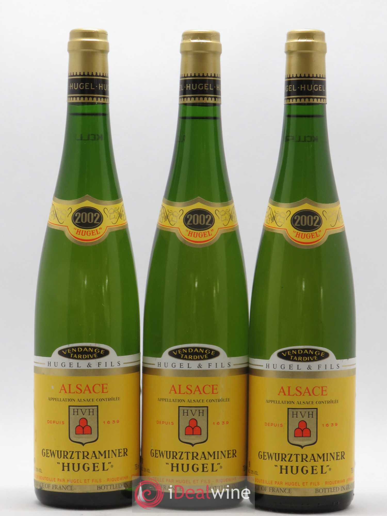 Gewurztraminer Vendanges Tardives Hugel (Domaine) 2002 - Lotto di 3 bottiglie - 0
