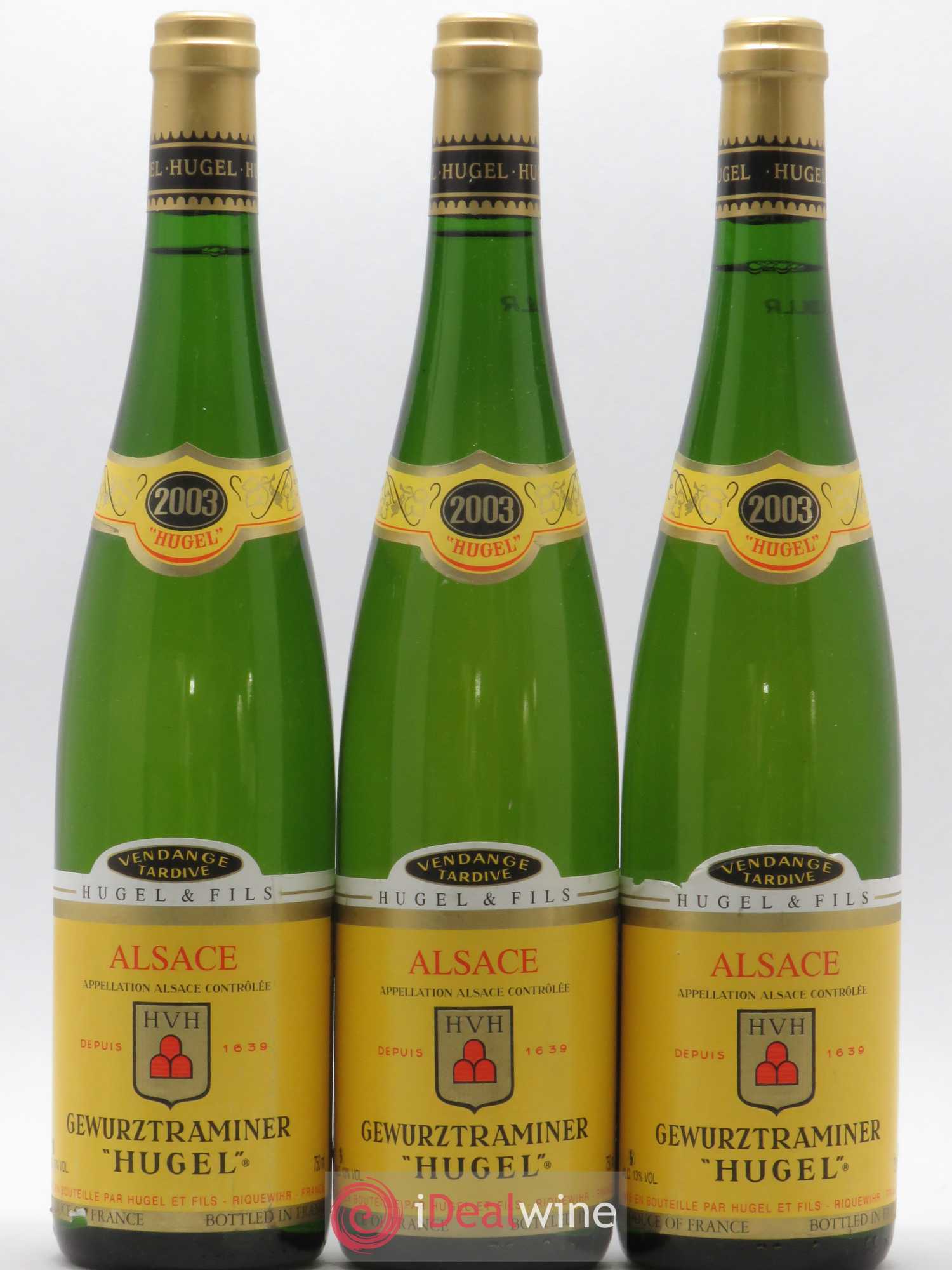Gewurztraminer Vendanges Tardives Hugel (Domaine) 2003 - Lotto di 3 bottiglie - 0