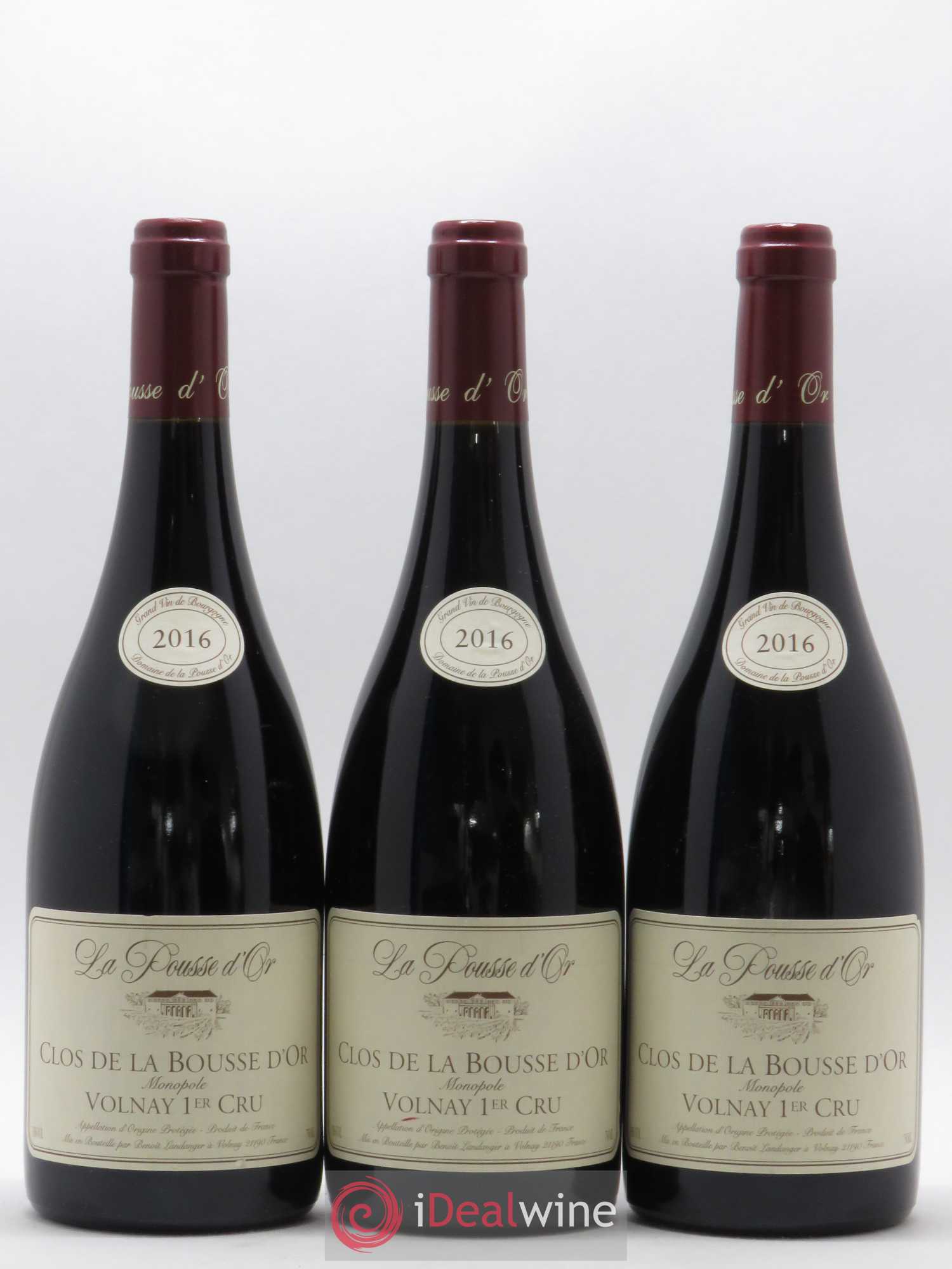 Volnay 1er Cru Clos de la Bousse d'Or La Pousse d'Or (Domaine de) 2016 - Lot de 3 bouteilles - 0
