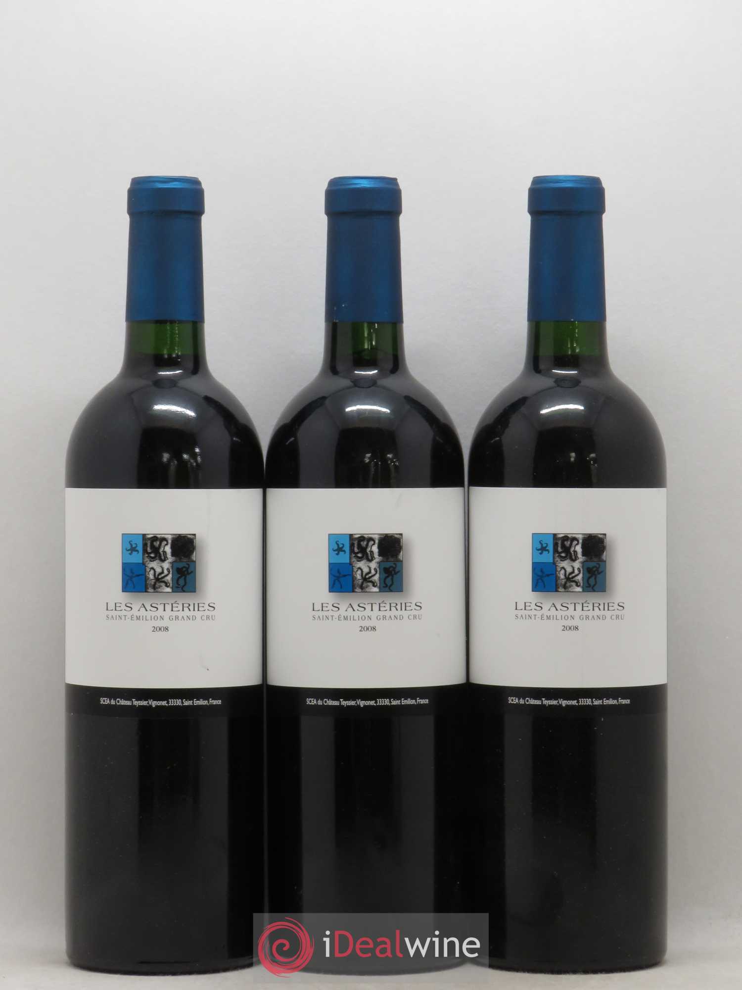 Saint-Émilion Grand Cru Les Asteries Château Teyssier 2008 - Posten von 6 Flaschen - 1