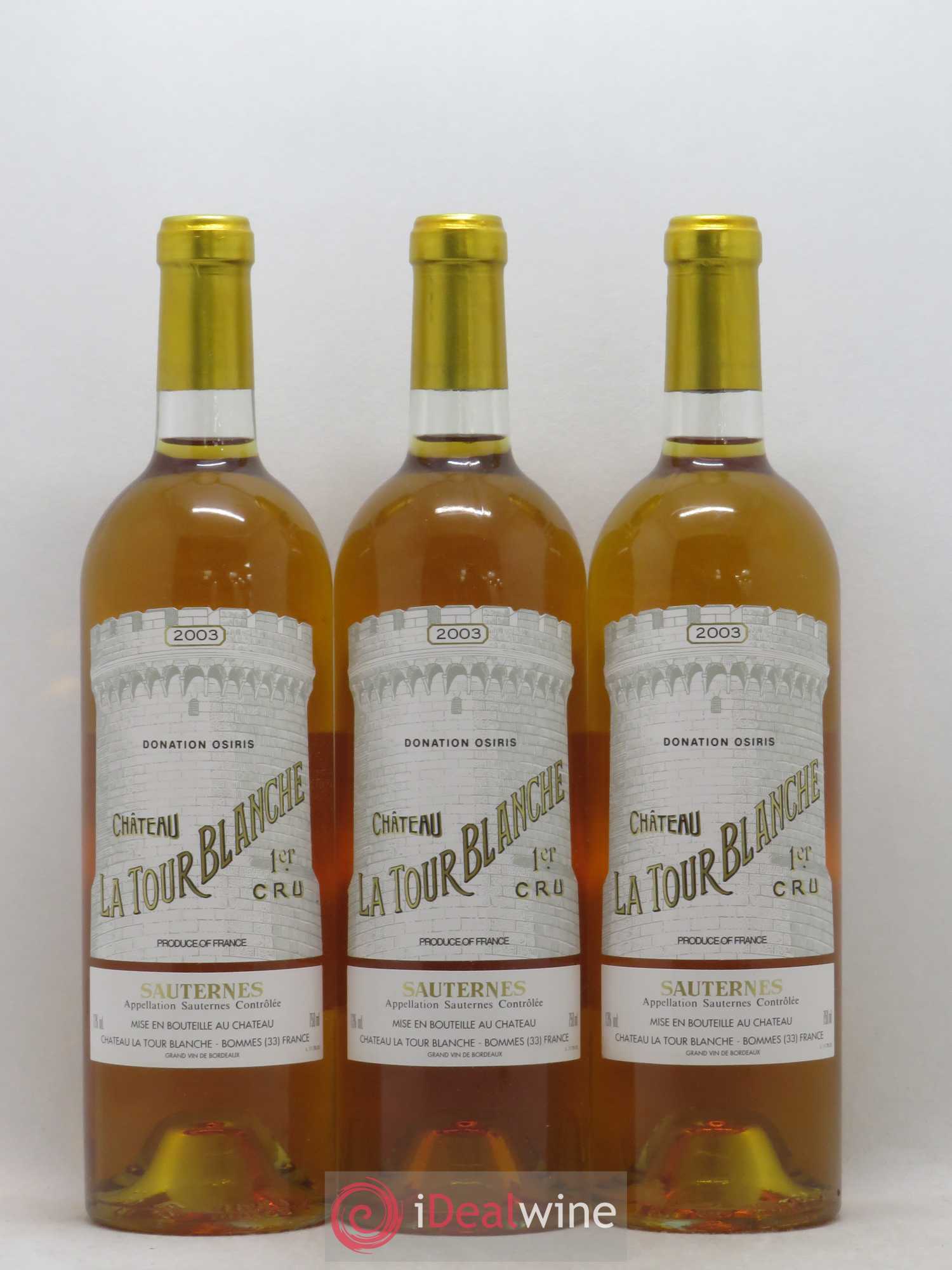 Château la Tour Blanche 1er Grand Cru Classé 2003 - Lotto di 12 bottiglie - 1