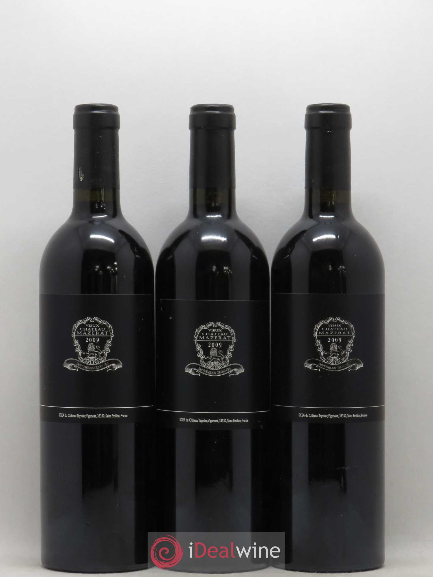 Saint-Émilion Grand Cru Vieux Château Mazerat Château Teyssier 2009 - Lot de 6 bouteilles - 1