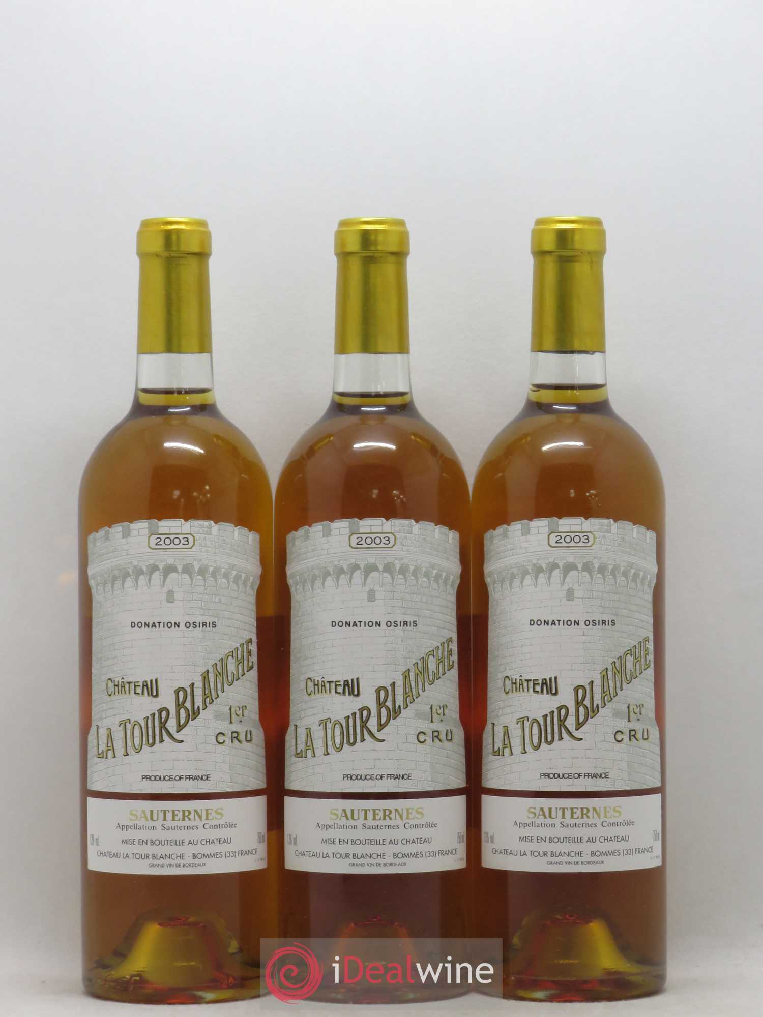 Château la Tour Blanche 1er Grand Cru Classé 2003 - Lotto di 12 bottiglie - 2