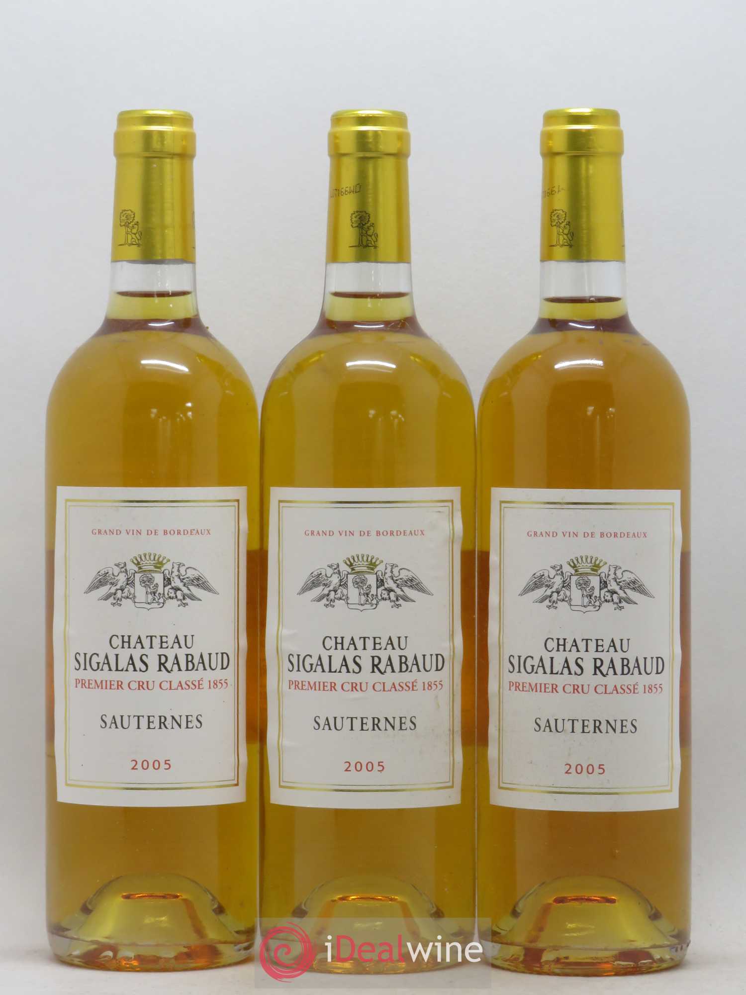 Château Sigalas Rabaud 1er Grand Cru Classé 2005 - Lot de 12 bouteilles - 1