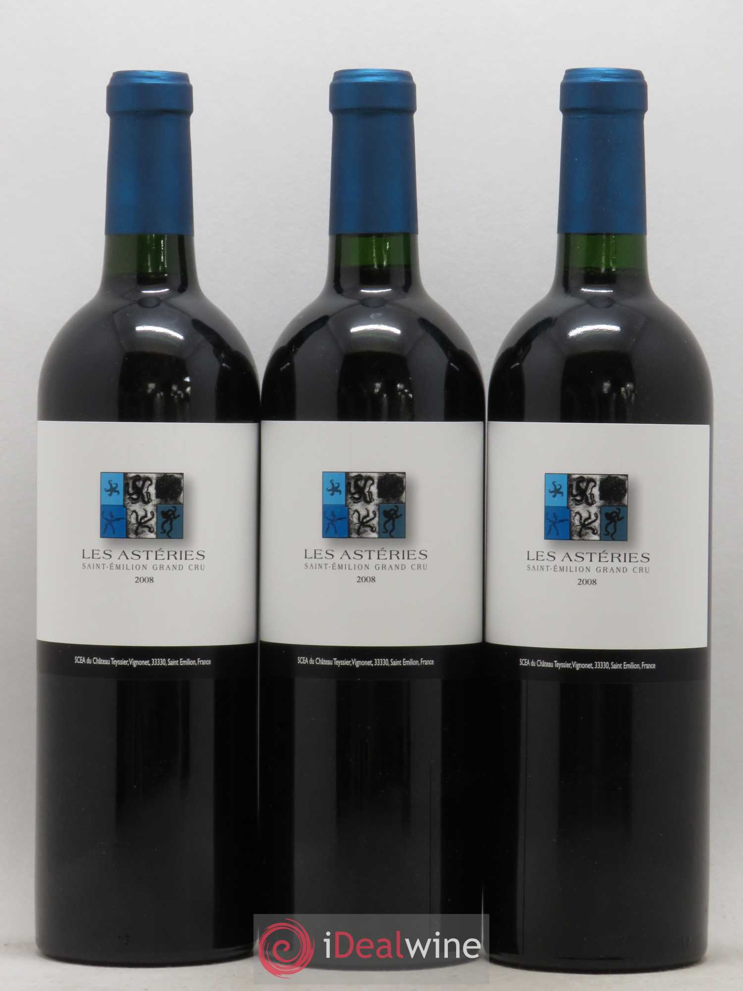 Saint-Émilion Grand Cru Les Asteries 2008 - Posten von 6 Flaschen - 1