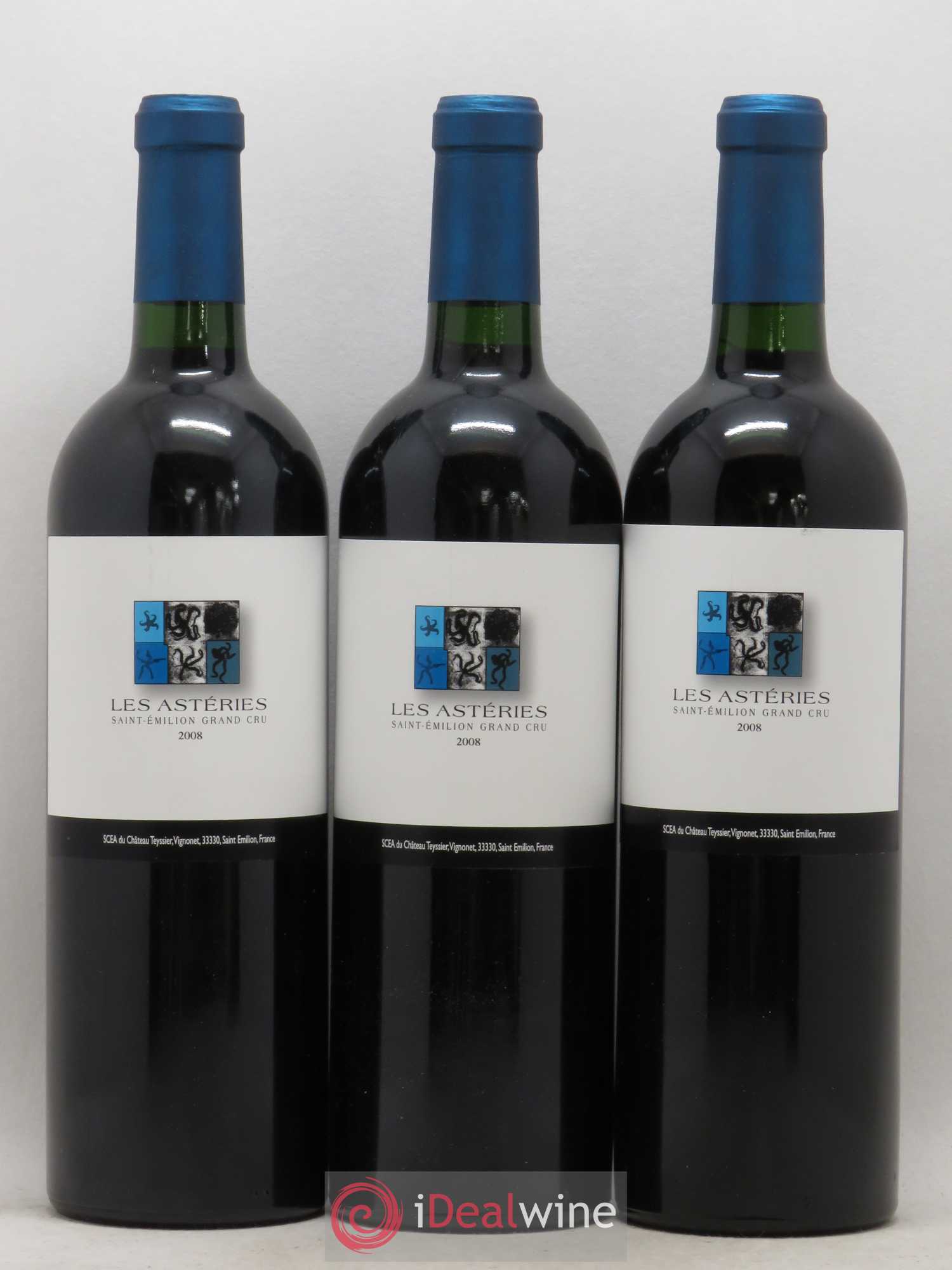 Saint-Émilion Grand Cru Les Asteries 2008 - Posten von 6 Flaschen - 2