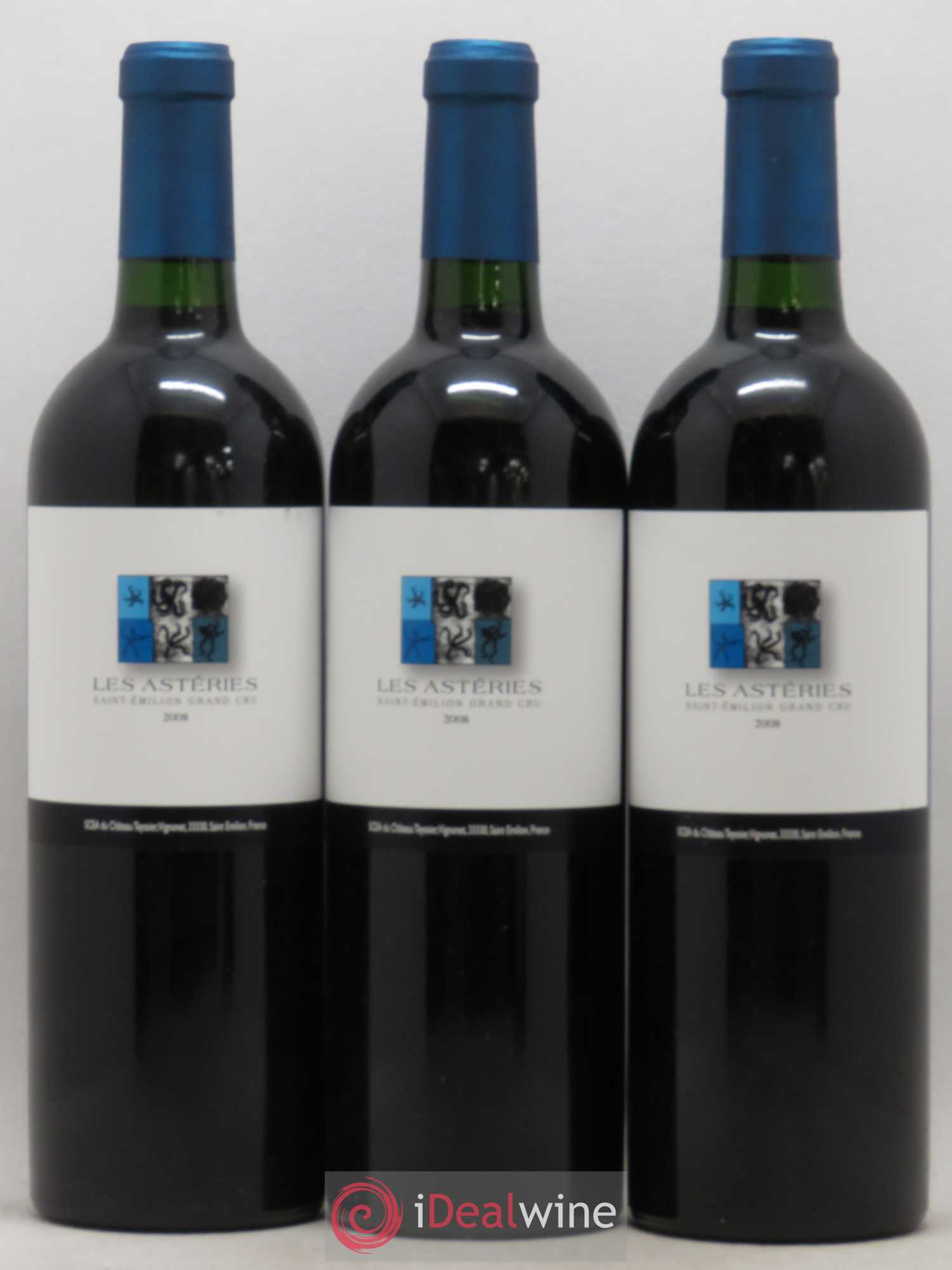 Saint-Émilion Grand Cru Les Asteries 2008 - Posten von 6 Flaschen - 1