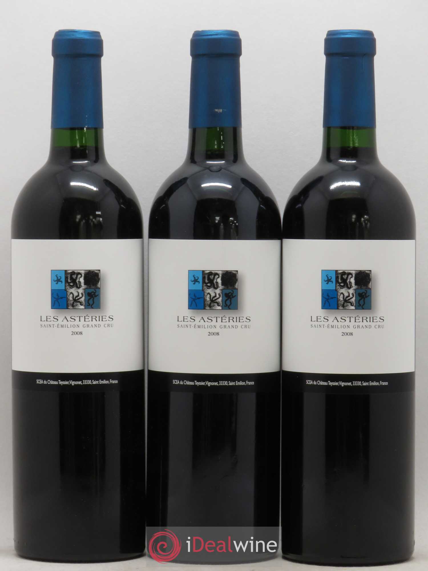 Saint-Émilion Grand Cru Les Asteries 2008 - Posten von 6 Flaschen - 2