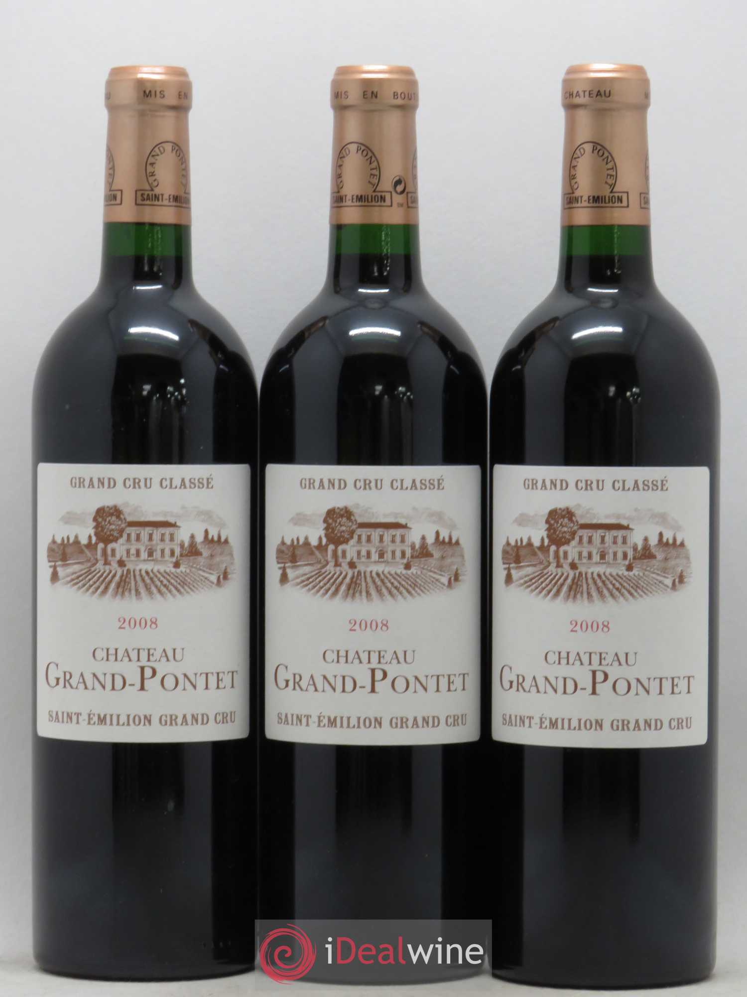Château Grand Pontet Grand Cru Classé 2008 - Lot de 12 bouteilles - 1