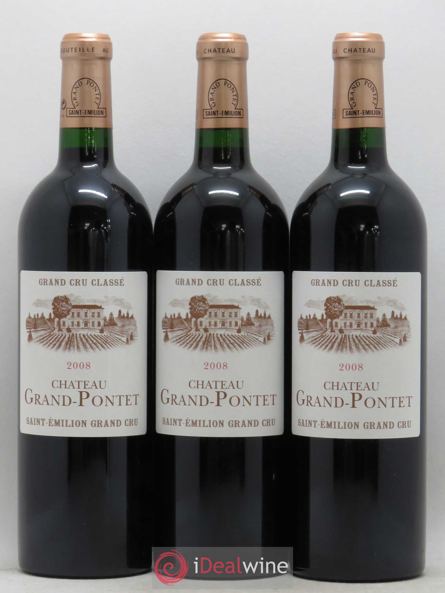 Château Grand Pontet Grand Cru Classé 2008 - Lot de 12 bouteilles - 2