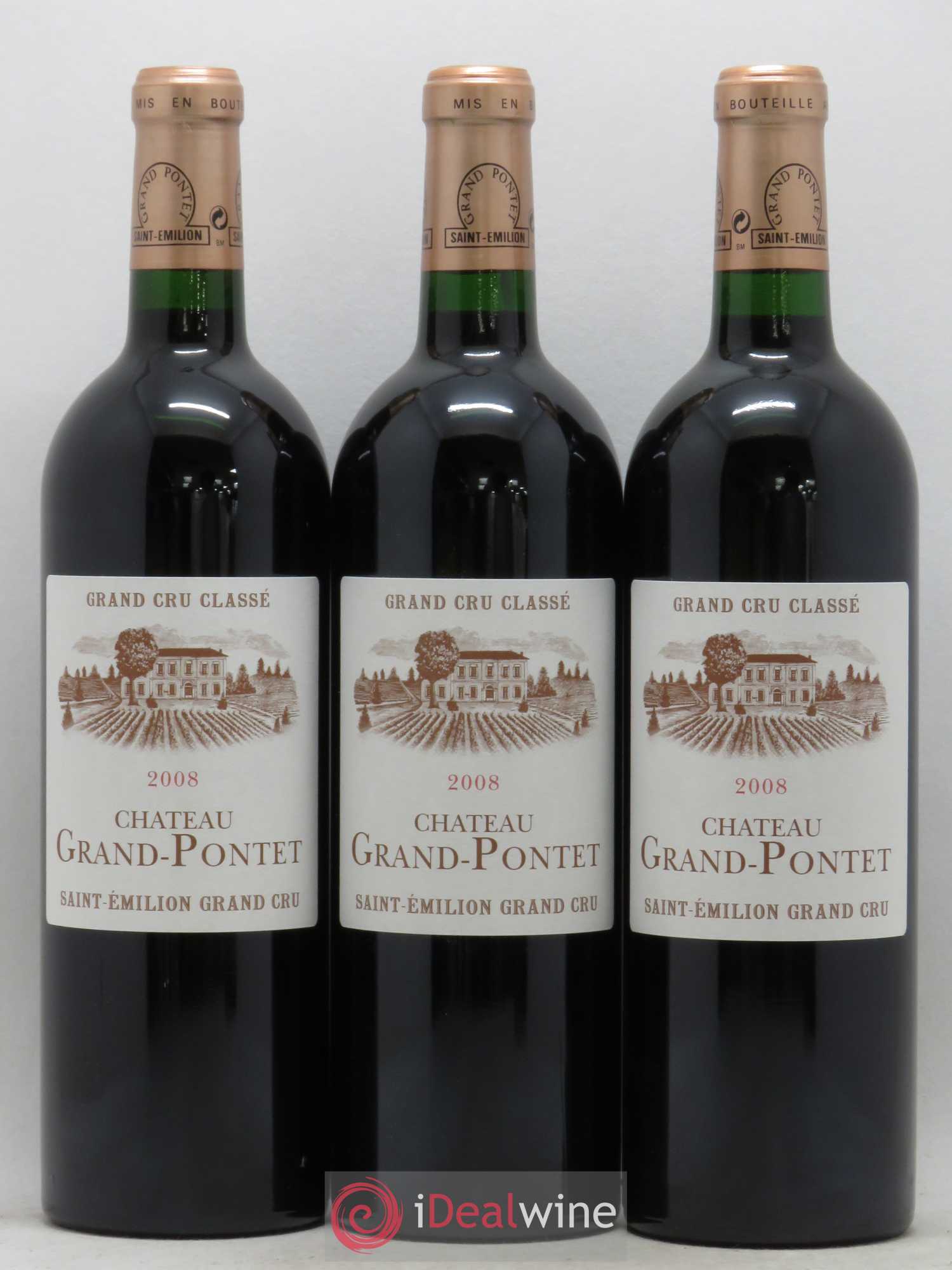 Château Grand Pontet Grand Cru Classé 2008 - Lot de 12 bouteilles - 4