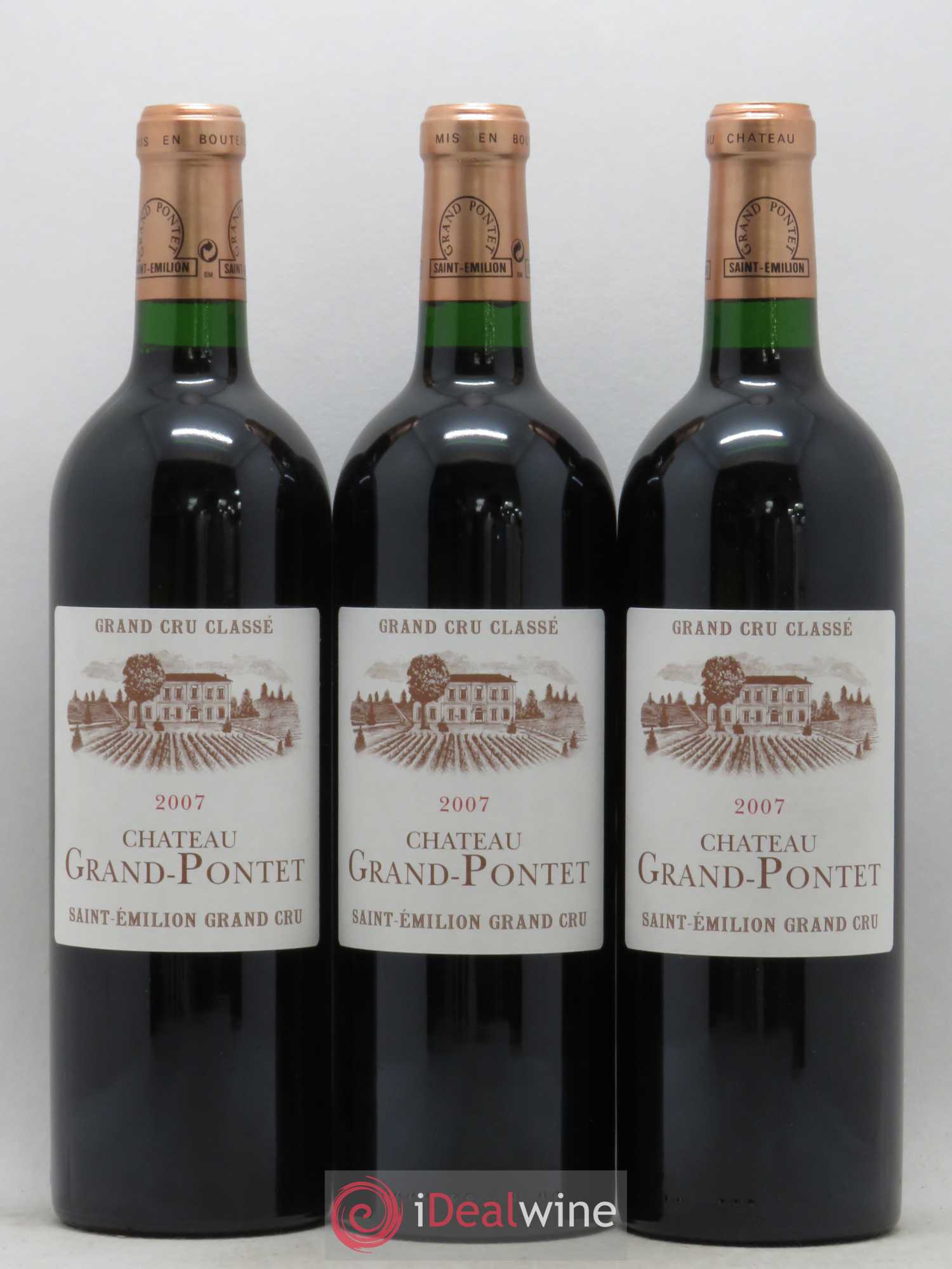 Château Grand Pontet Grand Cru Classé 2007 - Lot de 12 bouteilles - 1