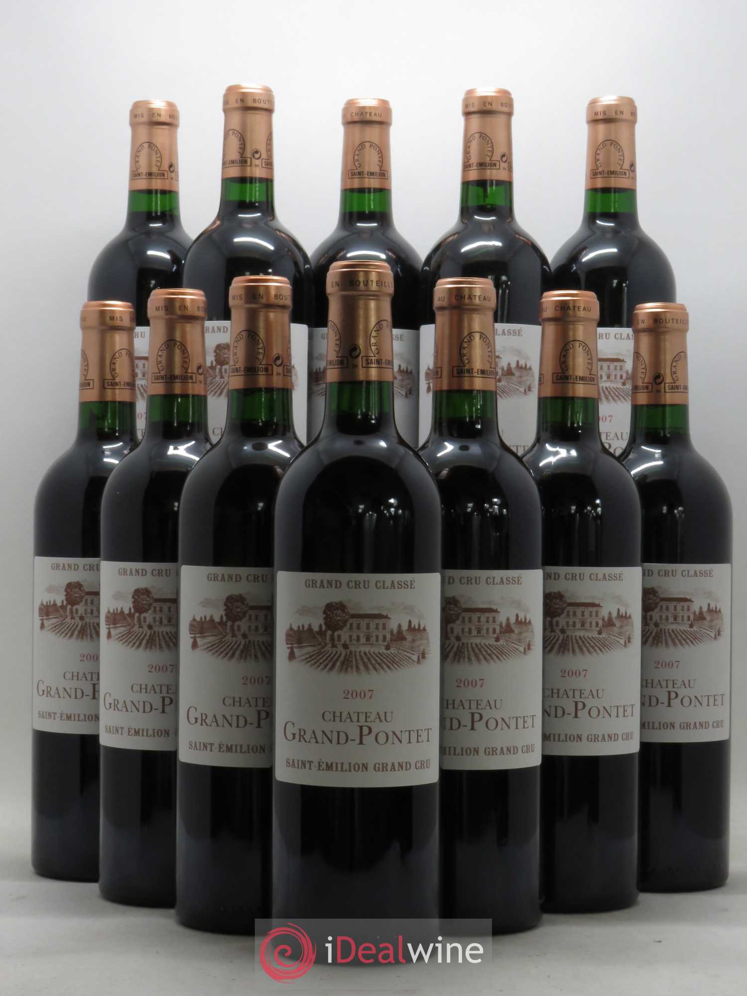 Château Grand Pontet Grand Cru Classé 2007 - Lot de 12 bouteilles - 0
