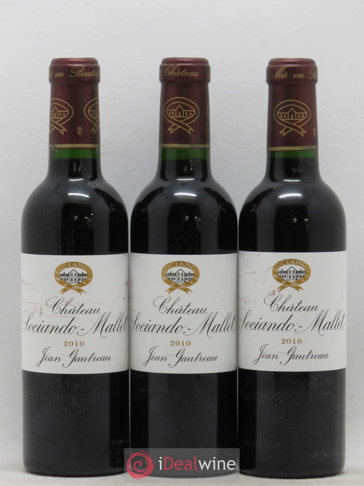 Château Sociando Mallet 2010 - Lot de 12 demi bouteilles - 1