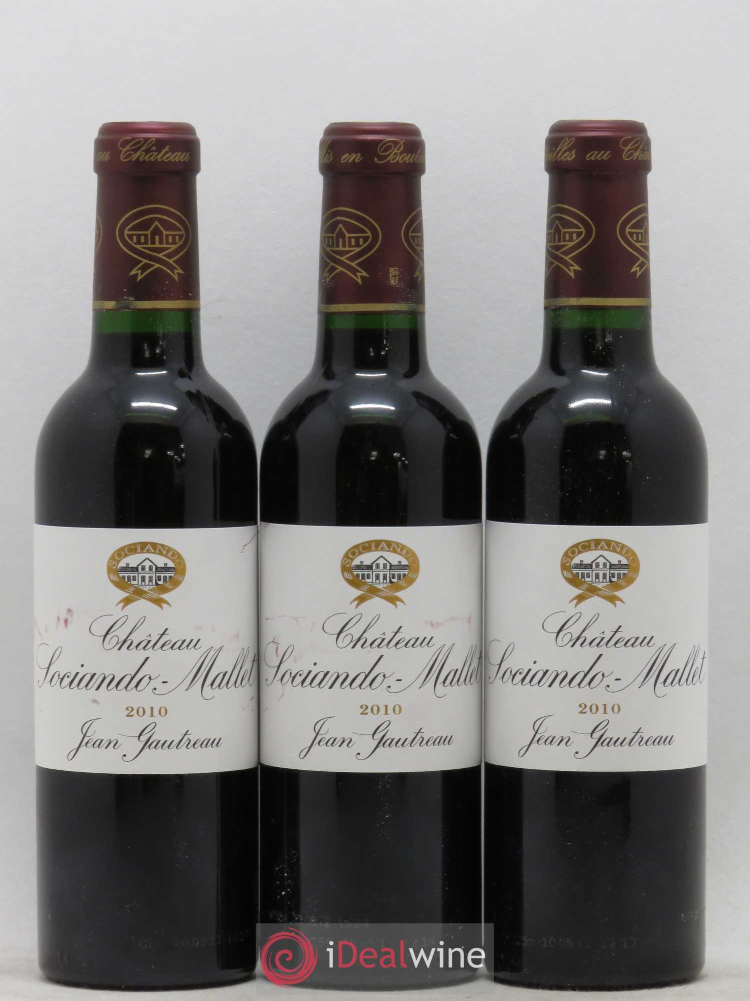 Château Sociando Mallet 2010 - Lot de 12 demi bouteilles - 2
