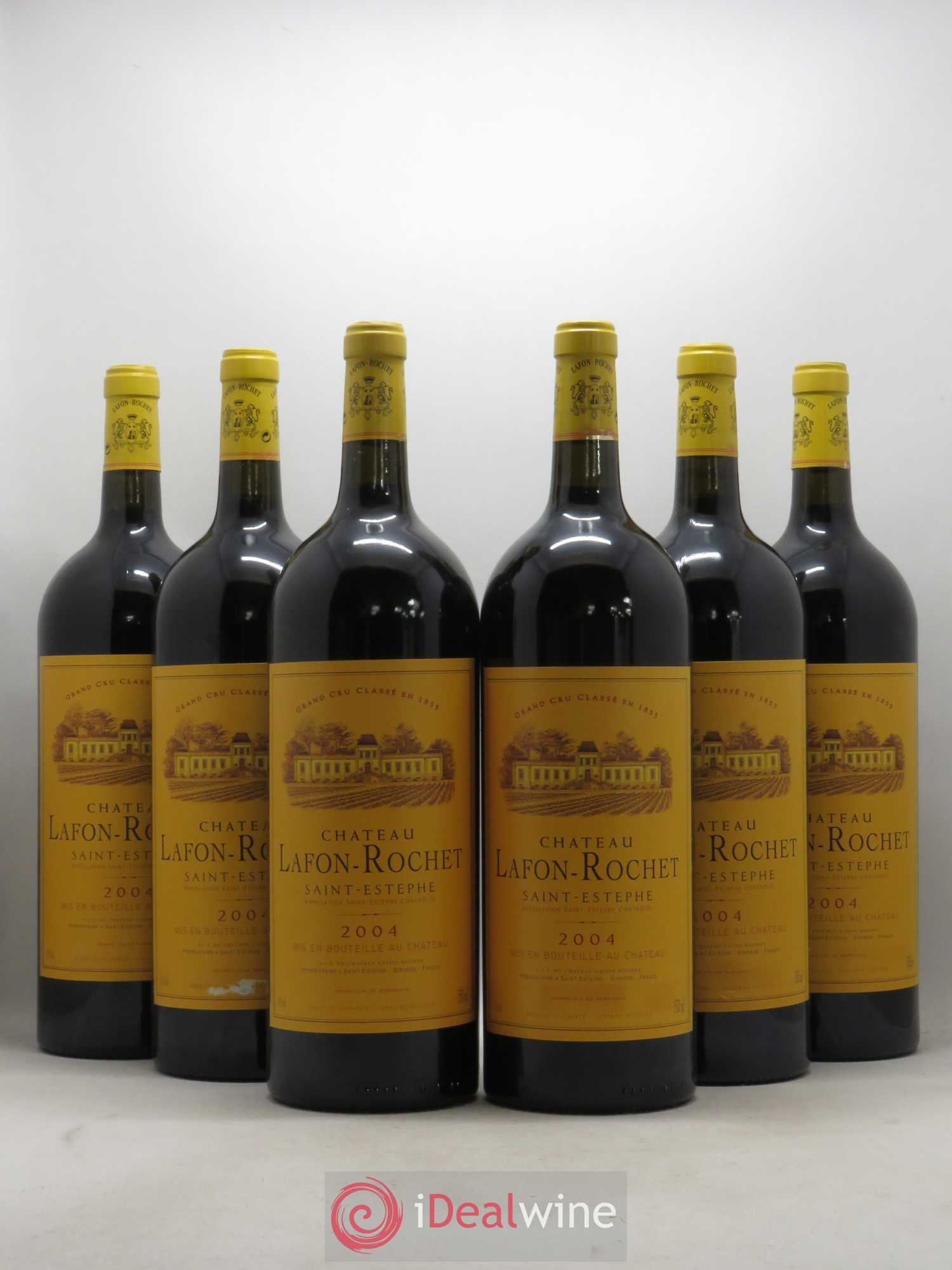 Château Lafon Rochet 4ème Grand Cru Classé 2004 - Lot de 6 magnums - 0