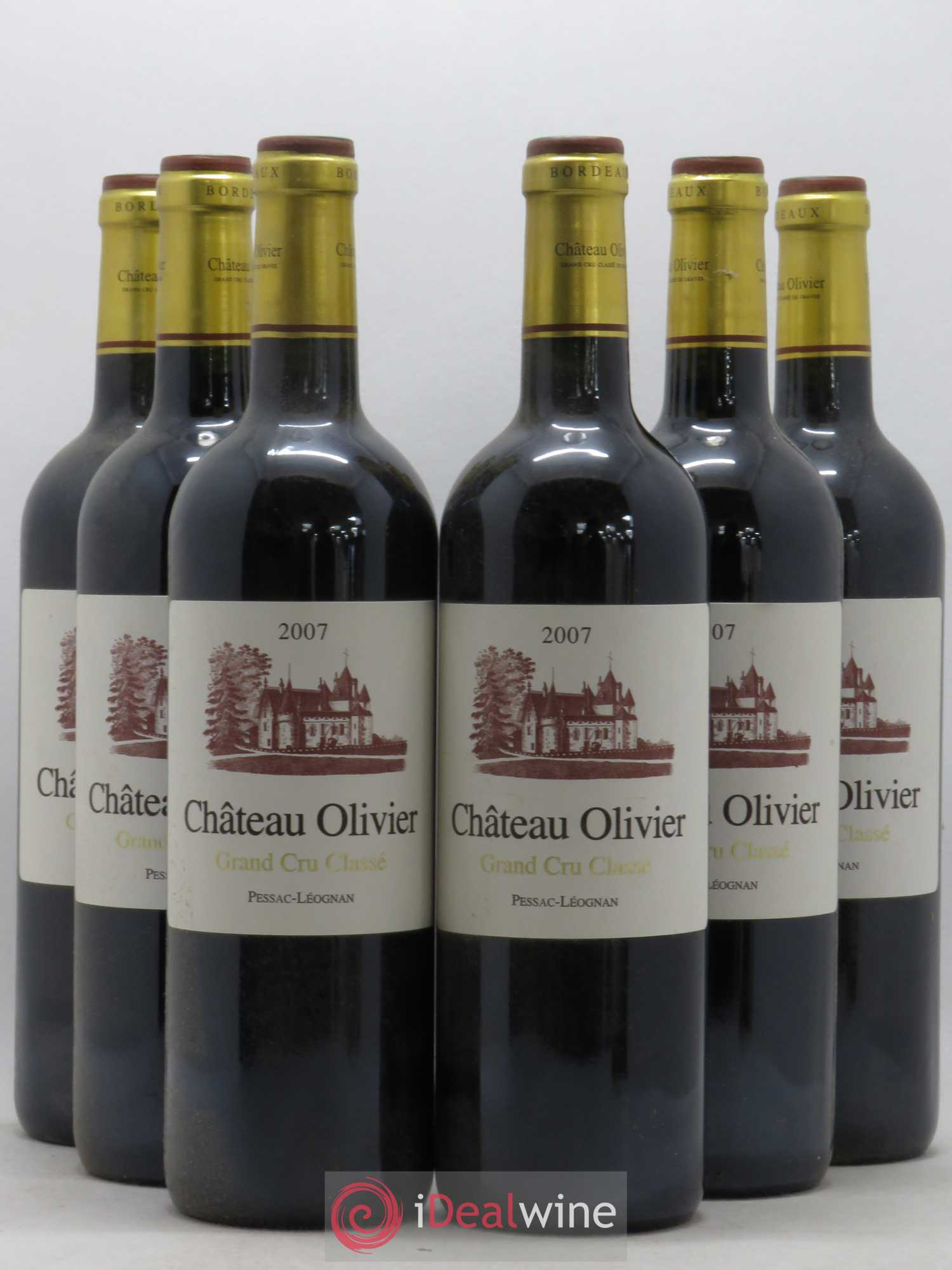 Château Olivier Cru Classé de Graves 2007 - Lot de 6 bouteilles - 0