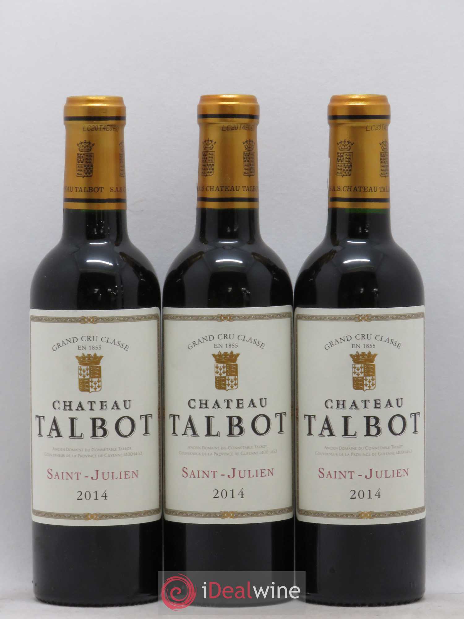 Château Talbot 4ème Grand Cru Classé 2014 - Lot de 12 demi bouteilles - 2