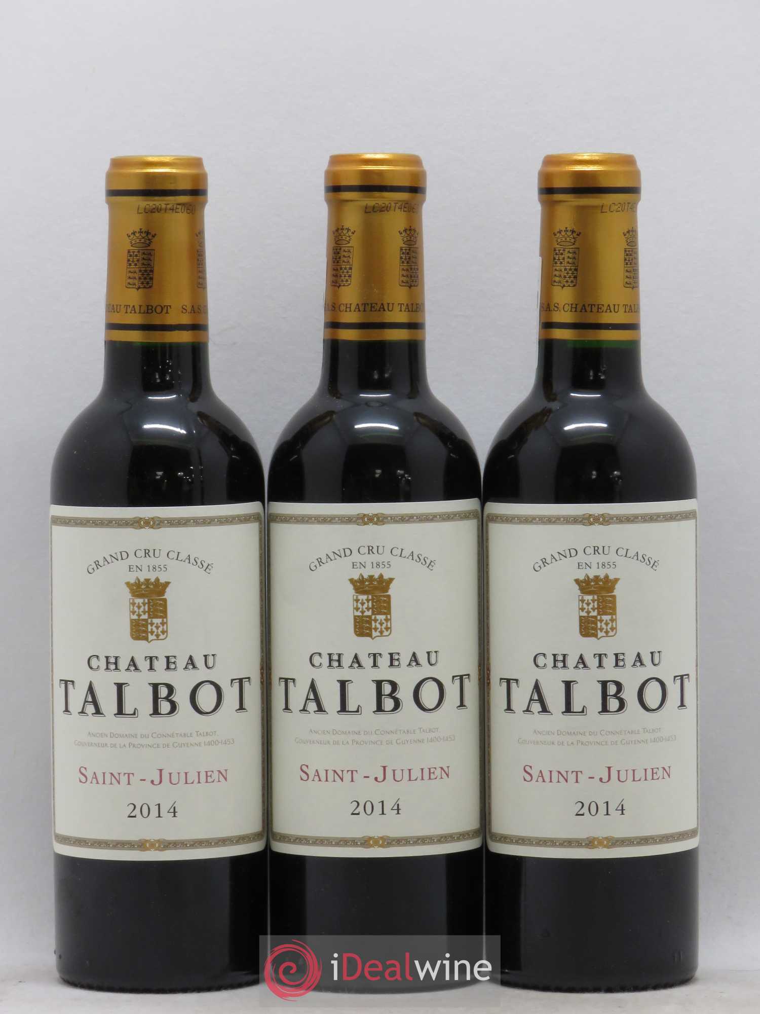 Château Talbot 4ème Grand Cru Classé 2014 - Lot de 12 demi bouteilles - 4