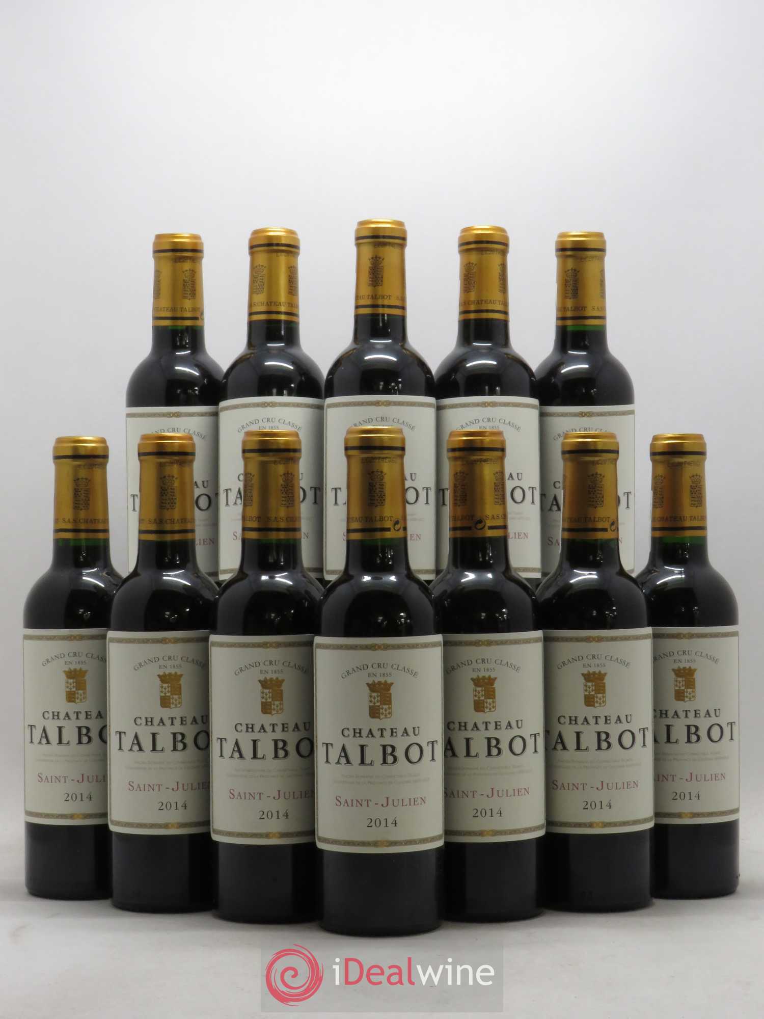 Château Talbot 4ème Grand Cru Classé 2014 - Lot de 12 demi bouteilles - 0