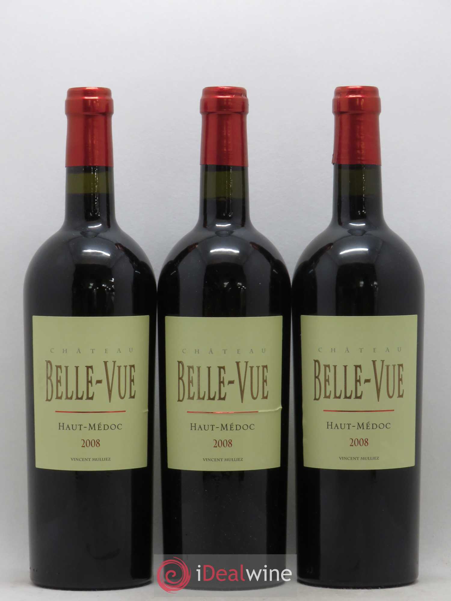 Château Belle-Vue 2008 - Lot de 3 bouteilles - 0
