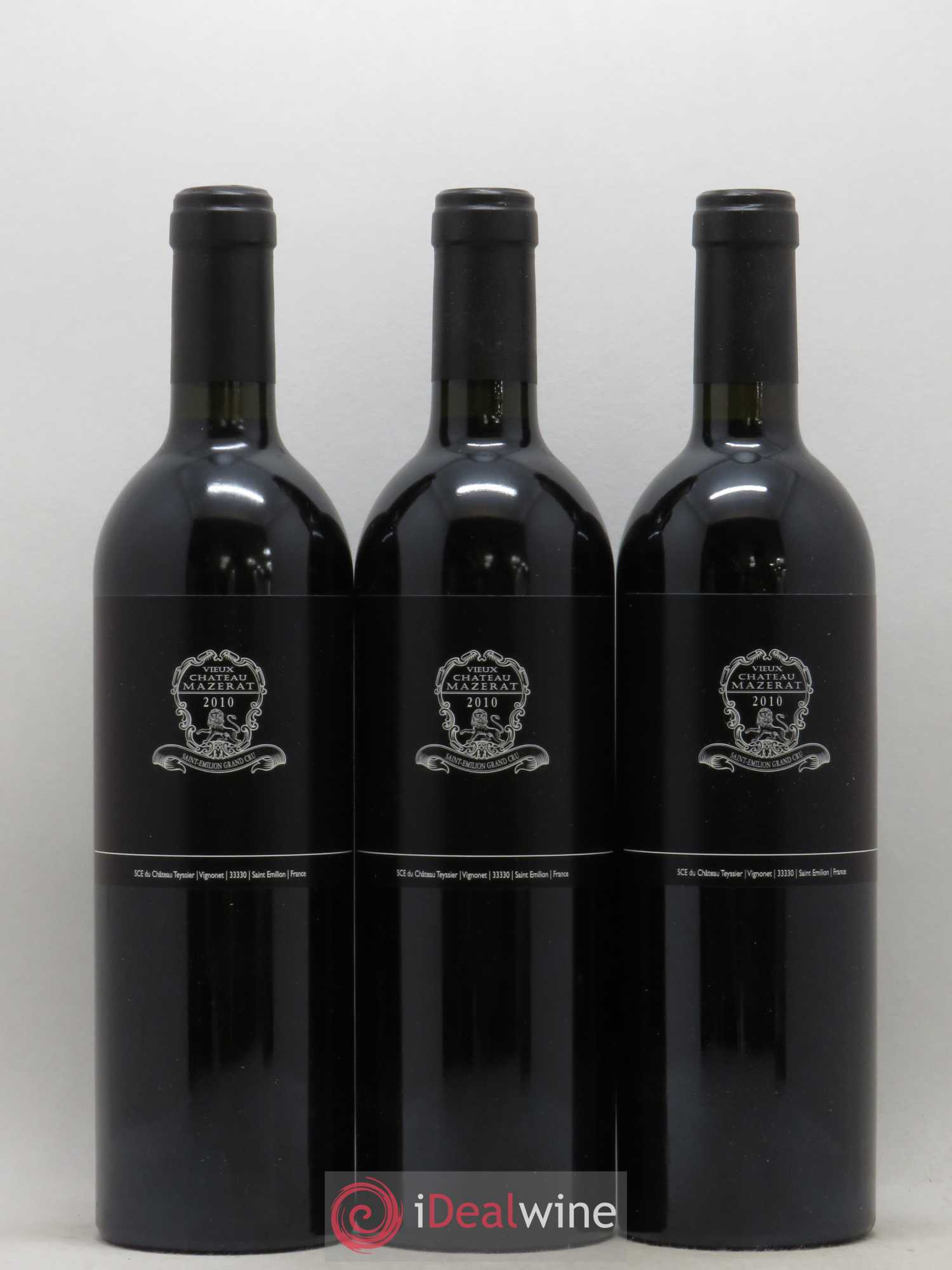 Saint-Émilion Grand Cru Vieux Château Mazerat SCE du Château Teyssier 2010 - Posten von 6 Flaschen - 1