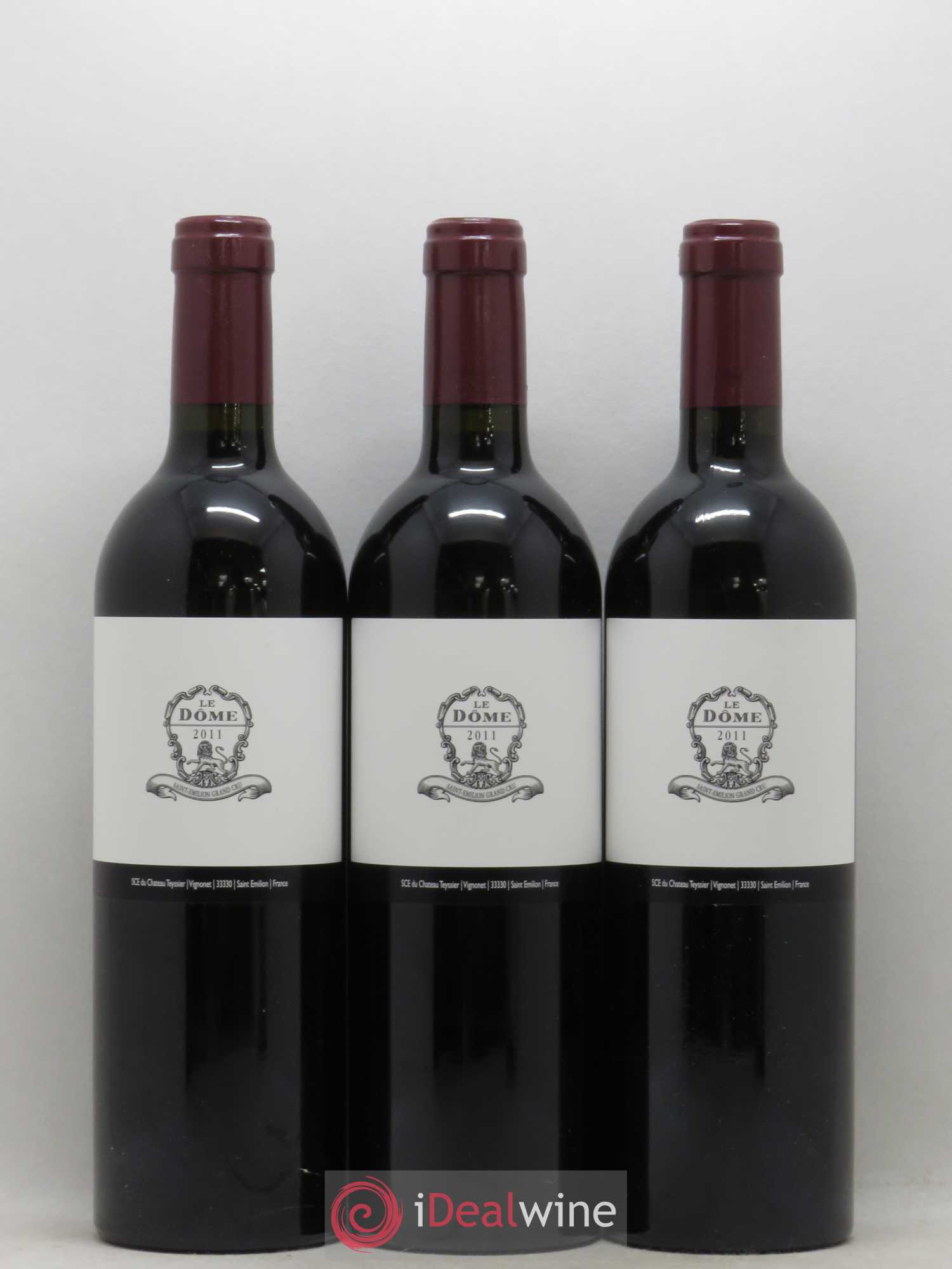 Saint-Émilion Grand Cru Le Dome Château Teyssier (no reserve) 2011 - Lot of 6 bottles - 1