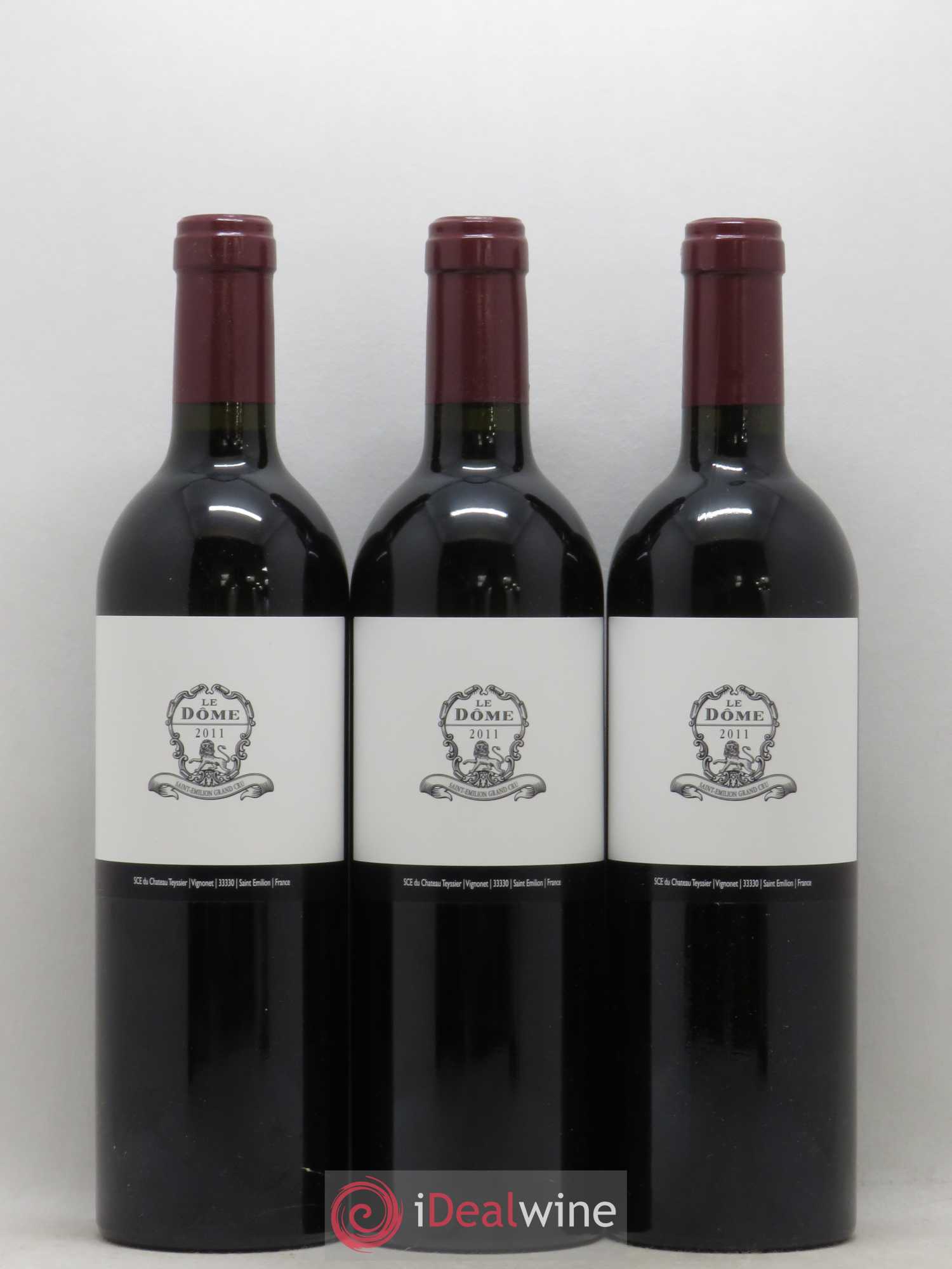 Saint-Émilion Grand Cru Le Dome Château Teyssier (no reserve) 2011 - Lot of 6 bottles - 2