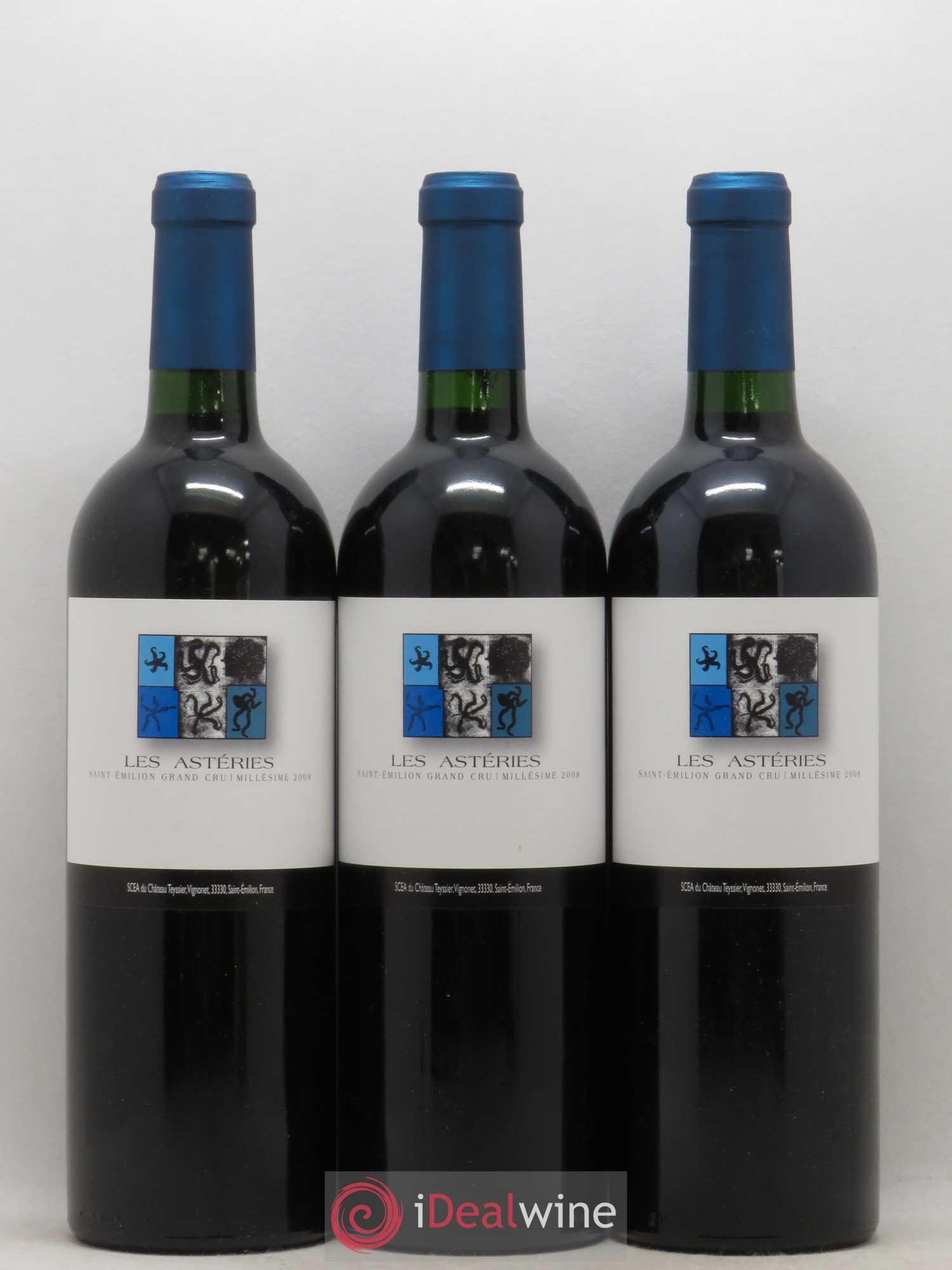 Saint-Émilion Grand Cru Les Asteries Château Teyssier 2008 - Posten von 6 Flaschen - 2
