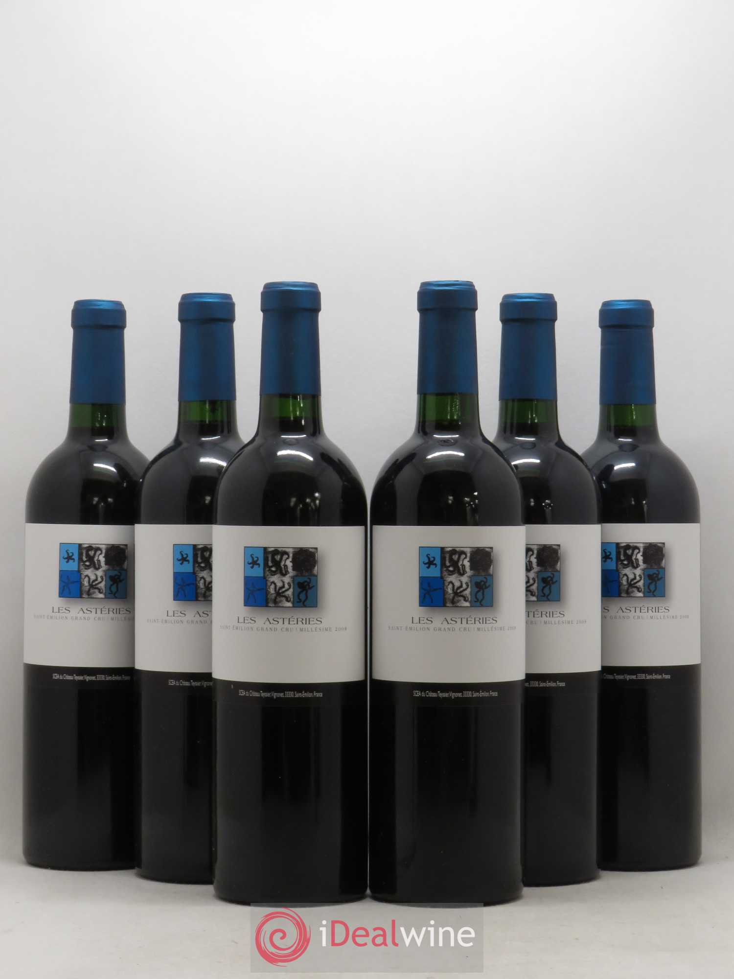 Saint-Émilion Grand Cru Les Asteries Château Teyssier 2008 - Posten von 6 Flaschen - 0