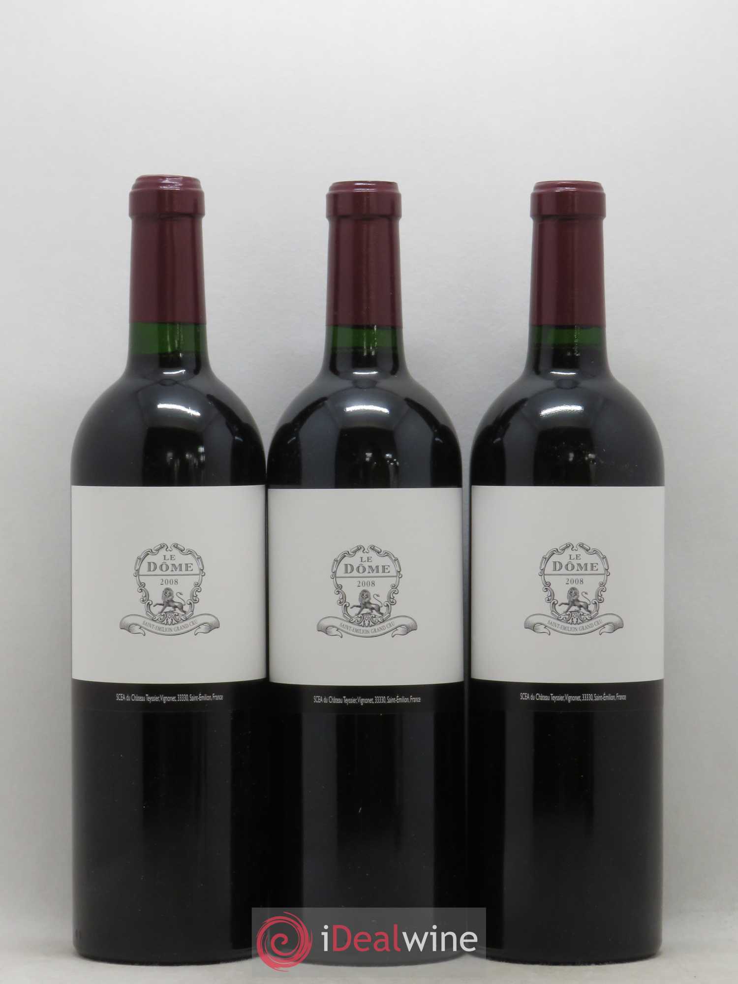 Saint-Émilion Grand Cru Le Dome Château Teyssier 2008 - Posten von 6 Flaschen - 2