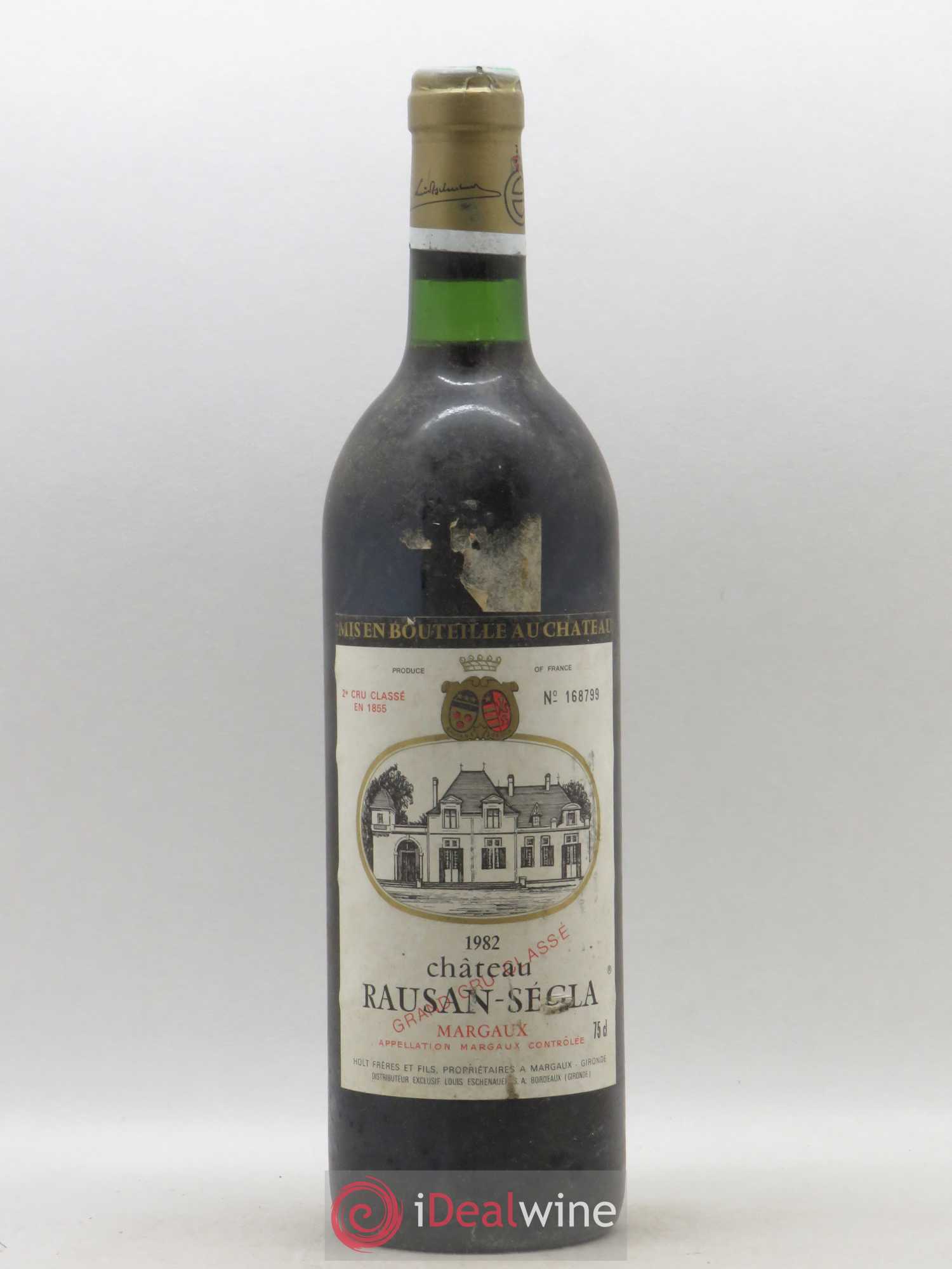 Château Rauzan Ségla Grand Cru Classé 1982 - Lot de 1 bouteille - 0